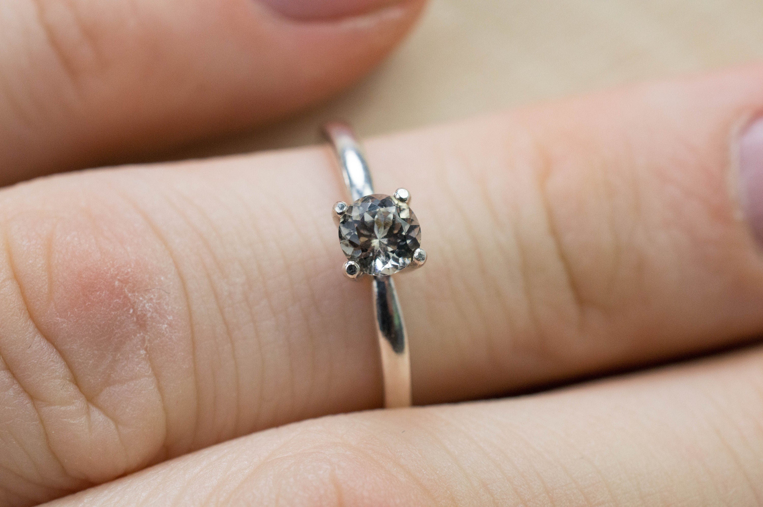 Zoisite Ring, Natural Untreated Pakistan Zoisite; 0.445cts - Mark Oliver Gems