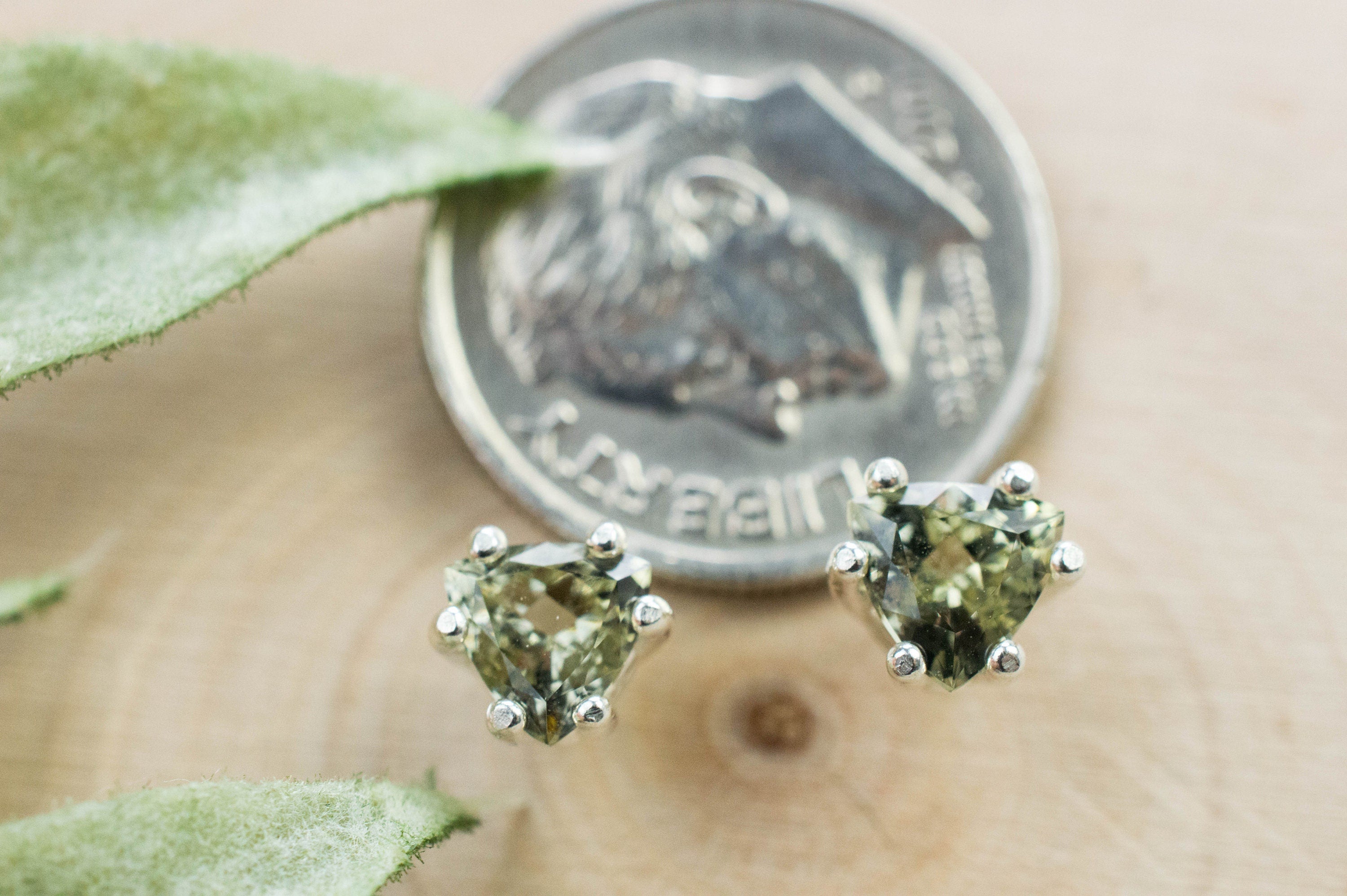 Zoisite Earrings, Genuine Untreated Pakistan Zoisite; 1.050cts - Mark Oliver Gems