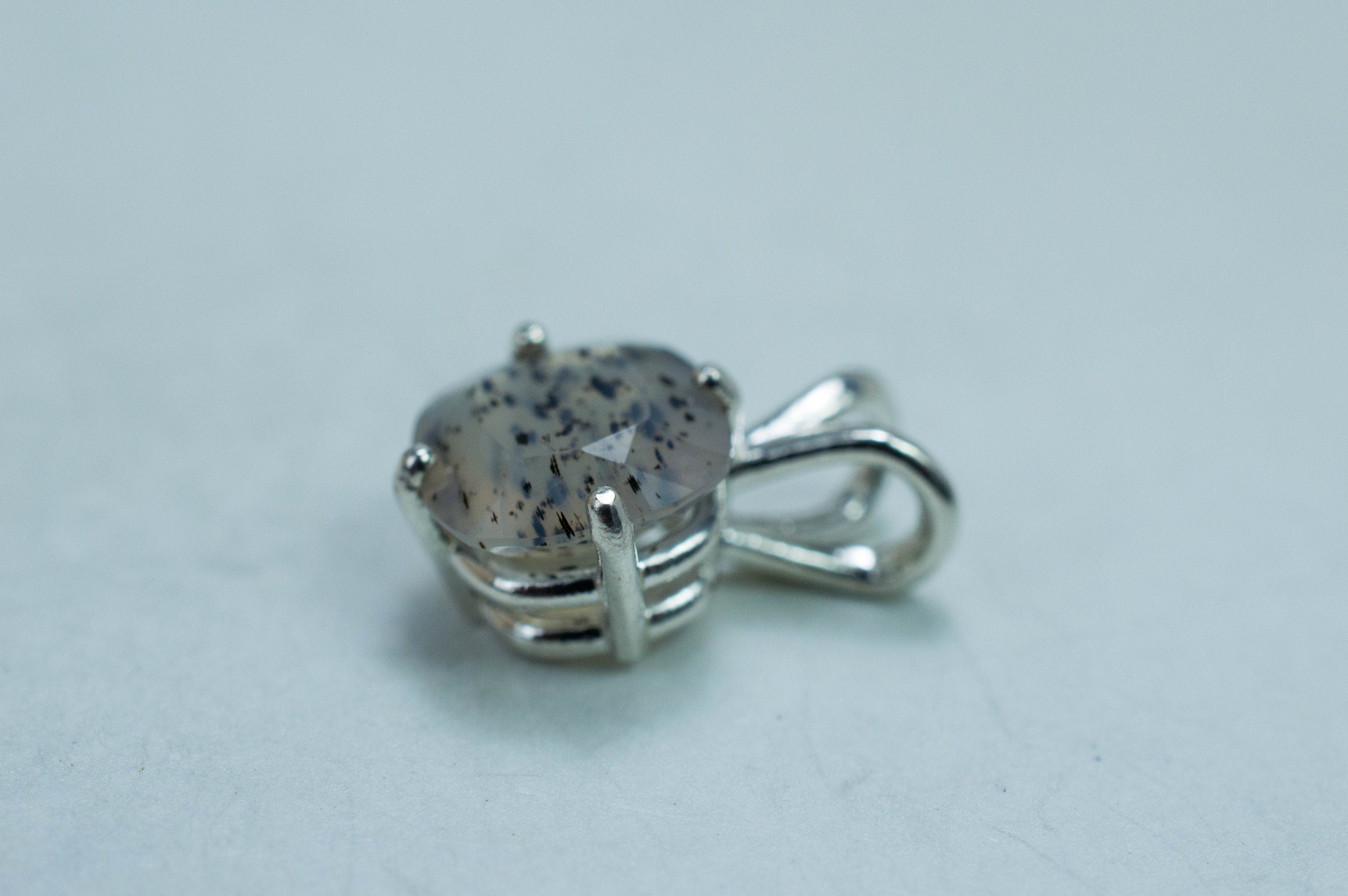 Montana Moss Agate Pendant, Natural Untreated Montana Agate; 1.940cts - Mark Oliver Gems