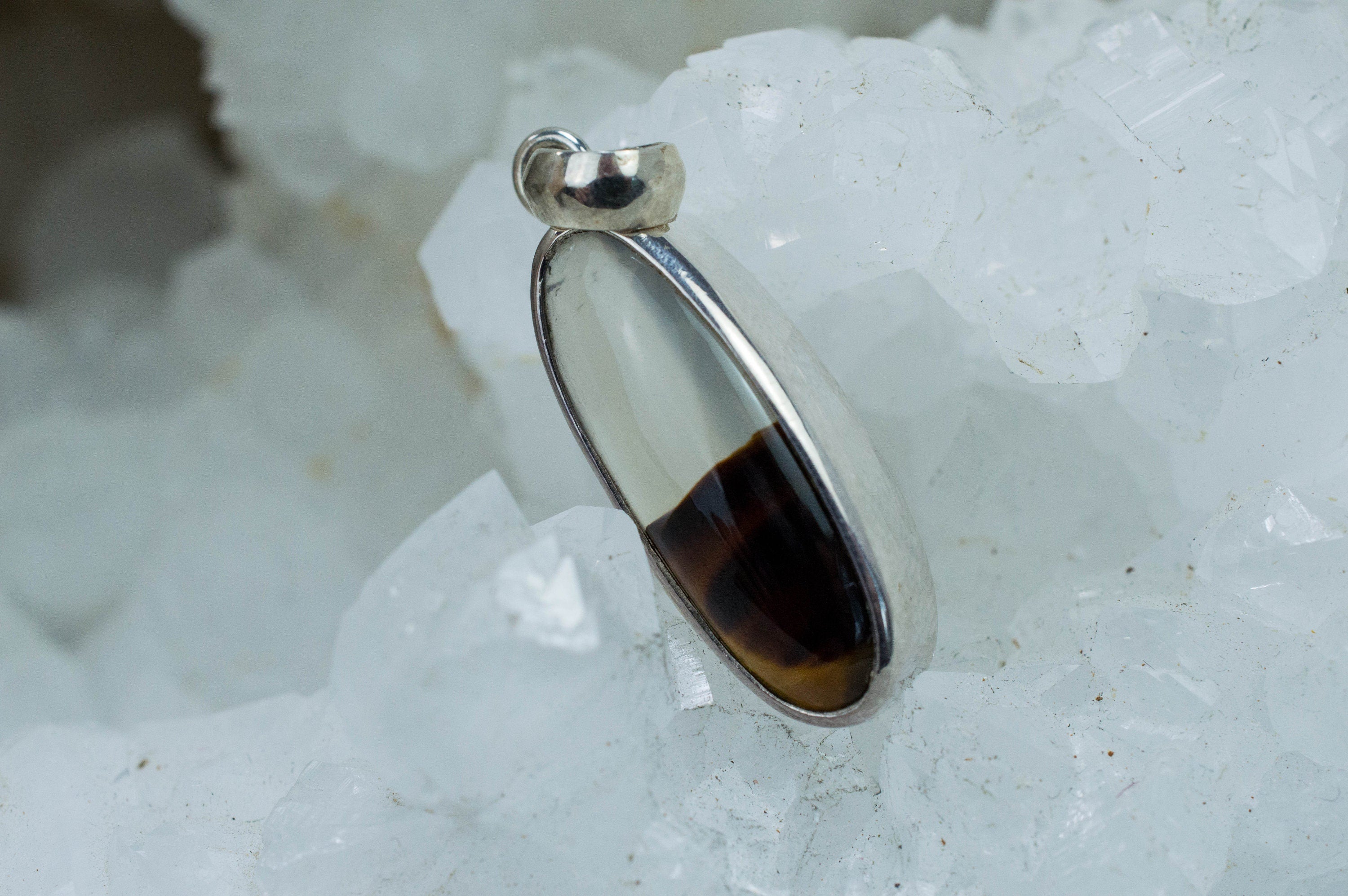 Montana Moss Agate Pendant, Natural Untreated Montana Agate; 4.630cts - Mark Oliver Gems