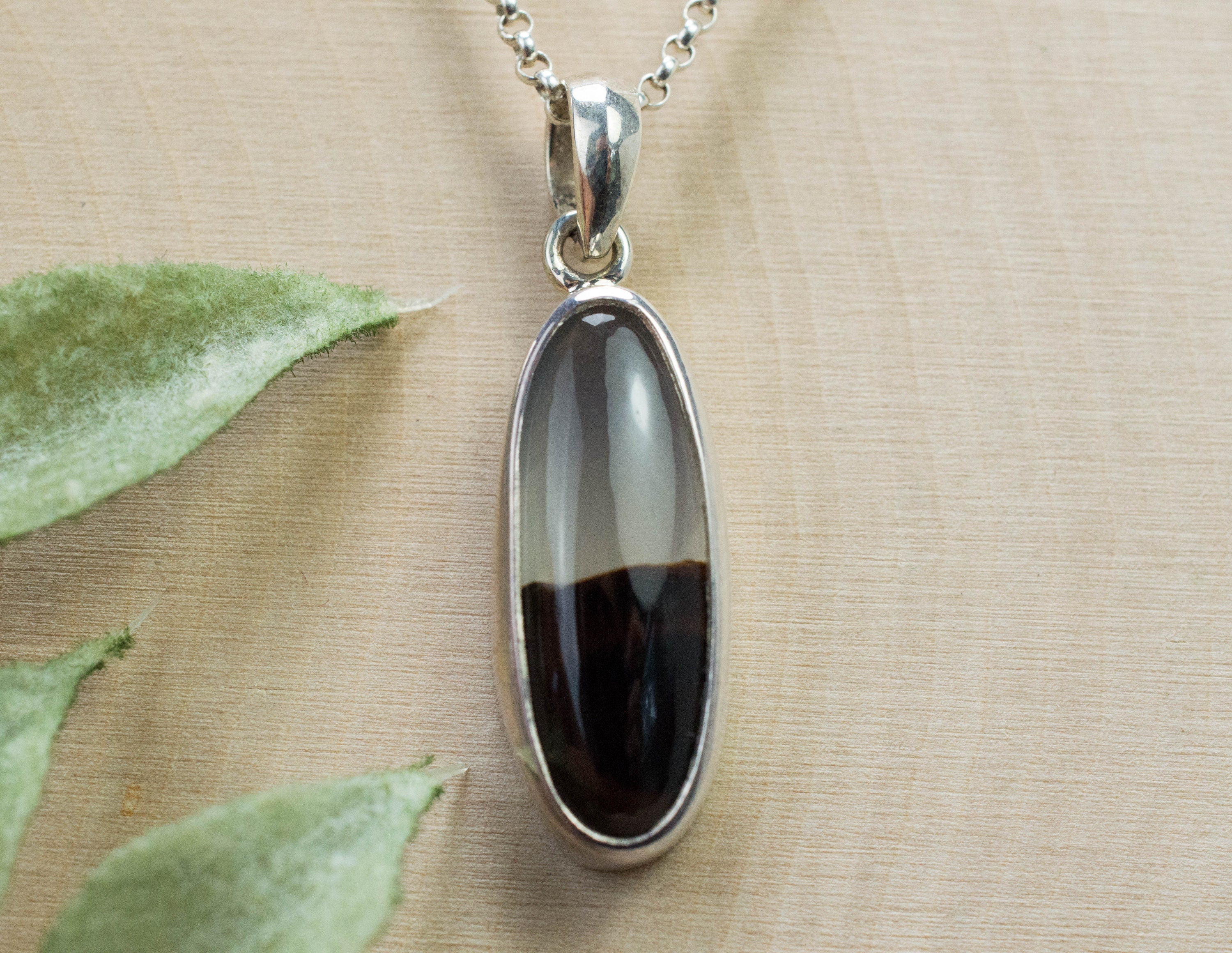 Montana Moss Agate Pendant, Natural Untreated Montana Agate; 4.630cts - Mark Oliver Gems