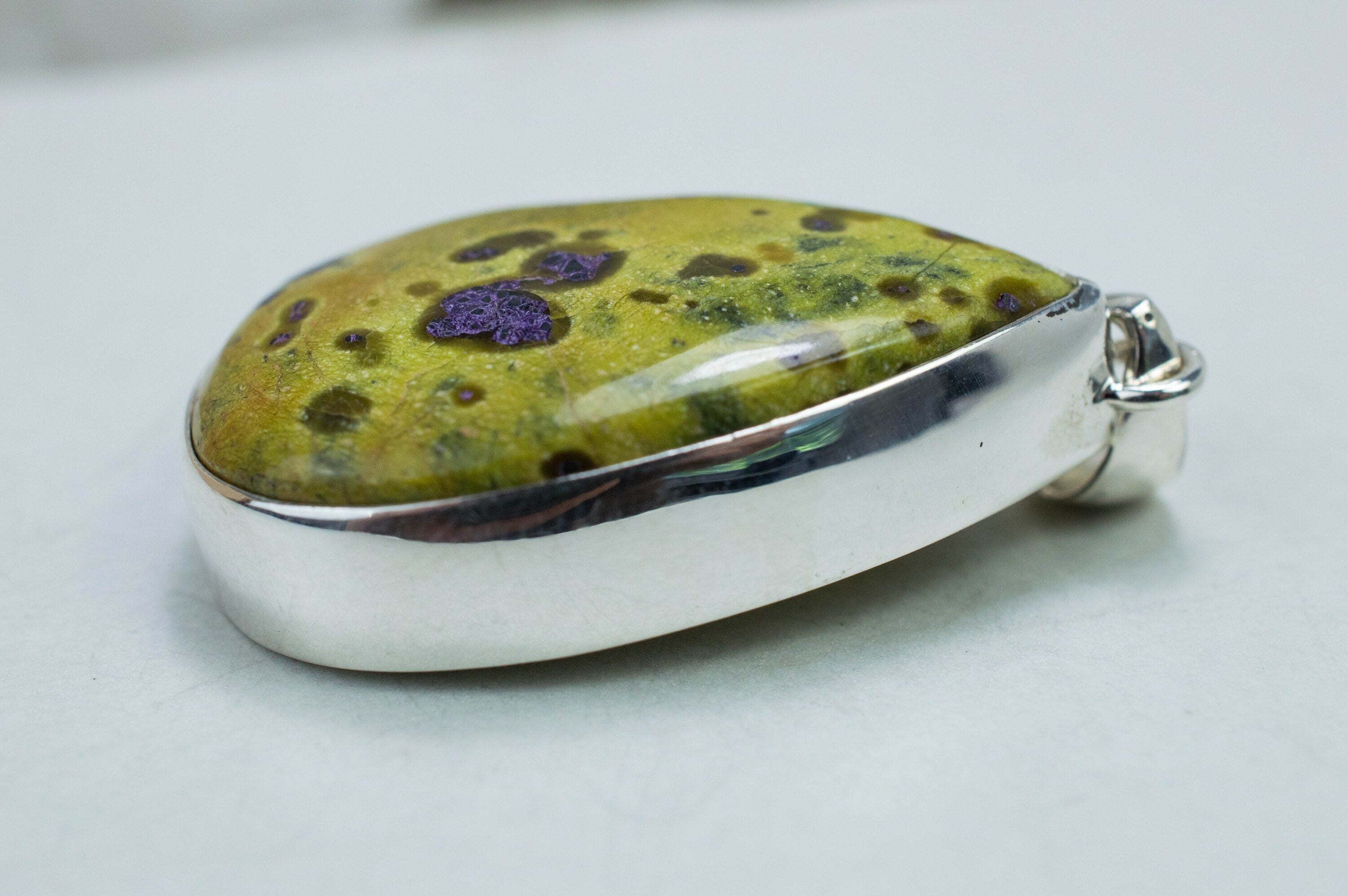 Stichtite Pendant; Natural Untreated Australia Atlantisite - Mark Oliver Gems