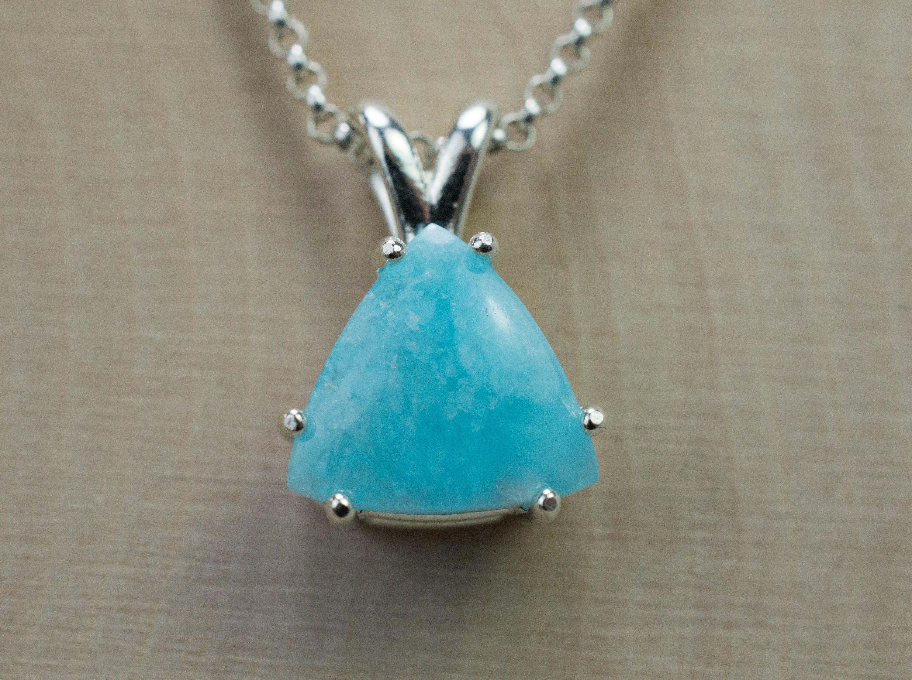 Hemimorphite Pendant; Genuine Untreated Brazil Hemimorphite; 3.830cts - Mark Oliver Gems