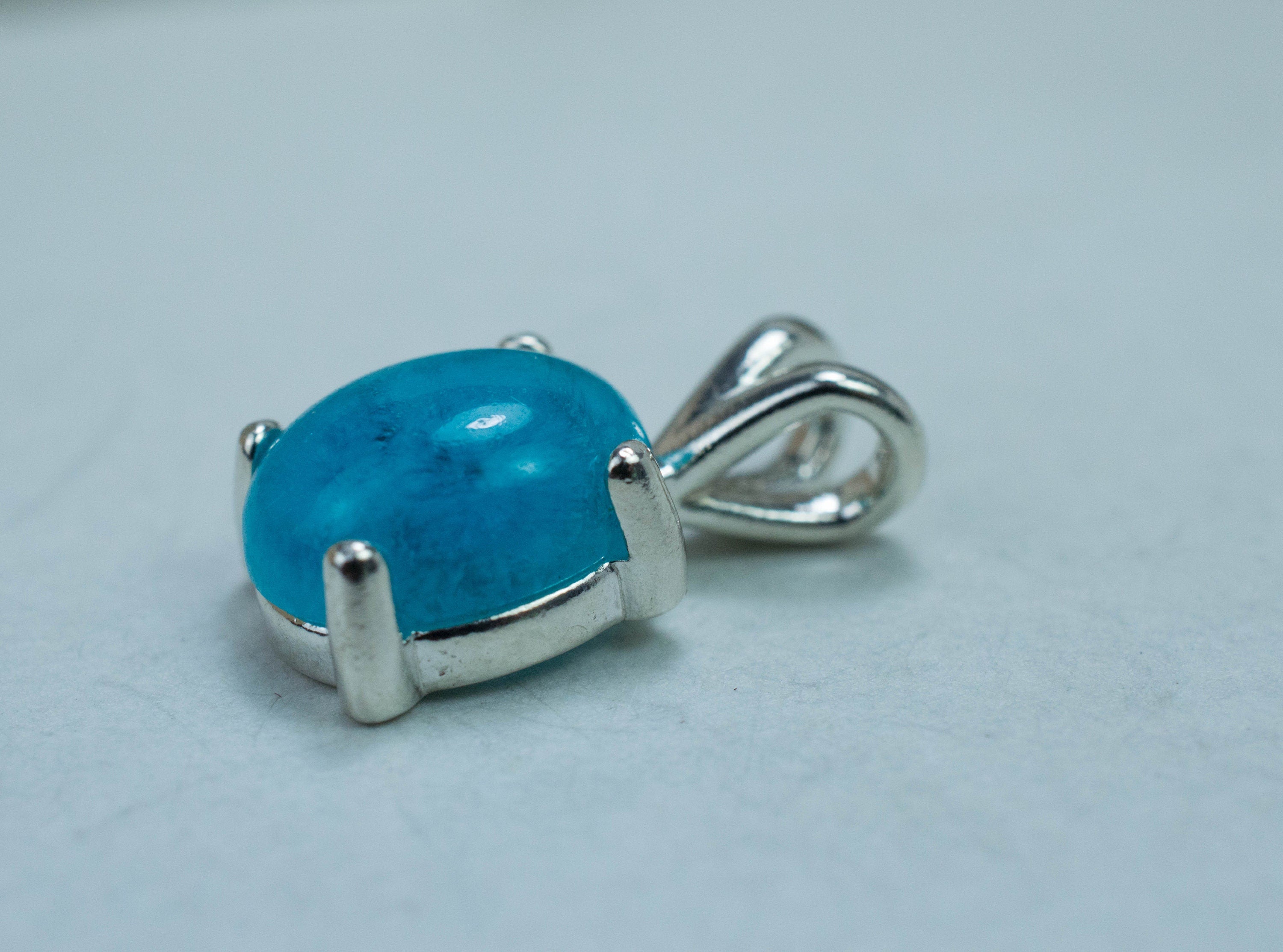 Hemimorphite Pendant; Genuine Untreated Brazil Hemimorphite; 4.180cts - Mark Oliver Gems