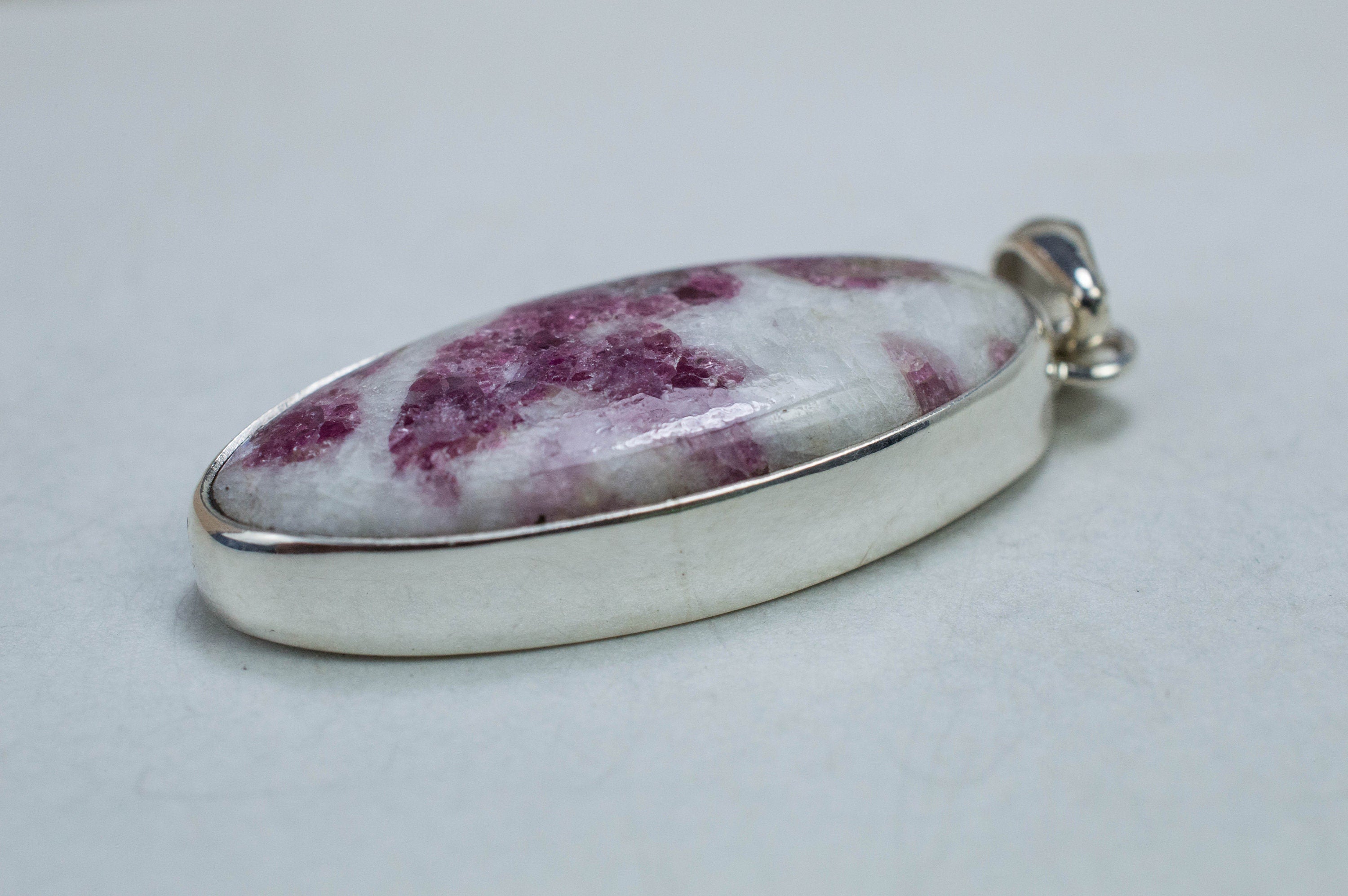 Tourmaline in Quartz Pendant, Natural Untreated Brazilian Tourmalated Quartz - Mark Oliver Gems