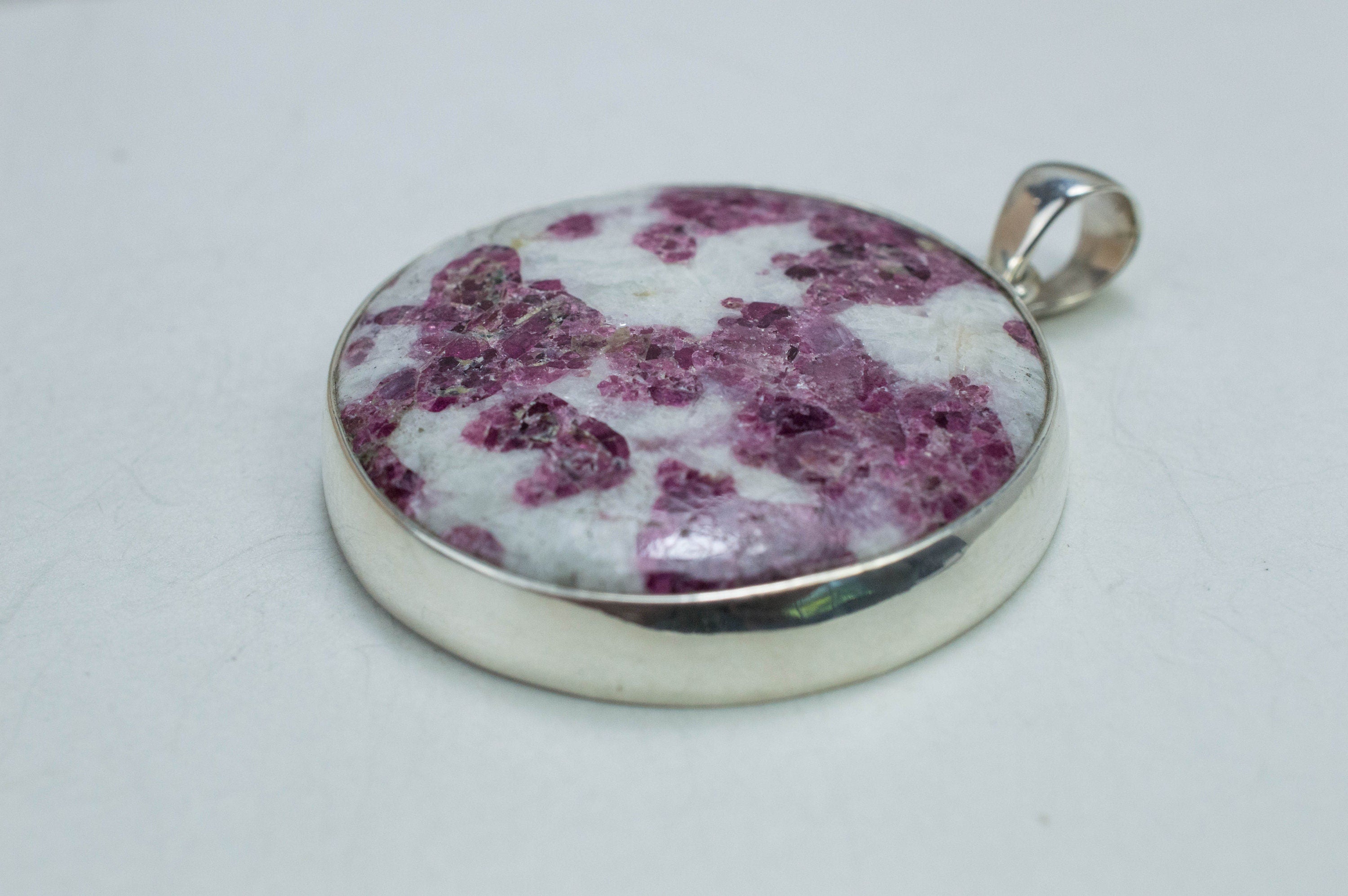 Tourmaline in Quartz Pendant, Genuine Untreated Brazilian Tourmalated Quartz - Mark Oliver Gems