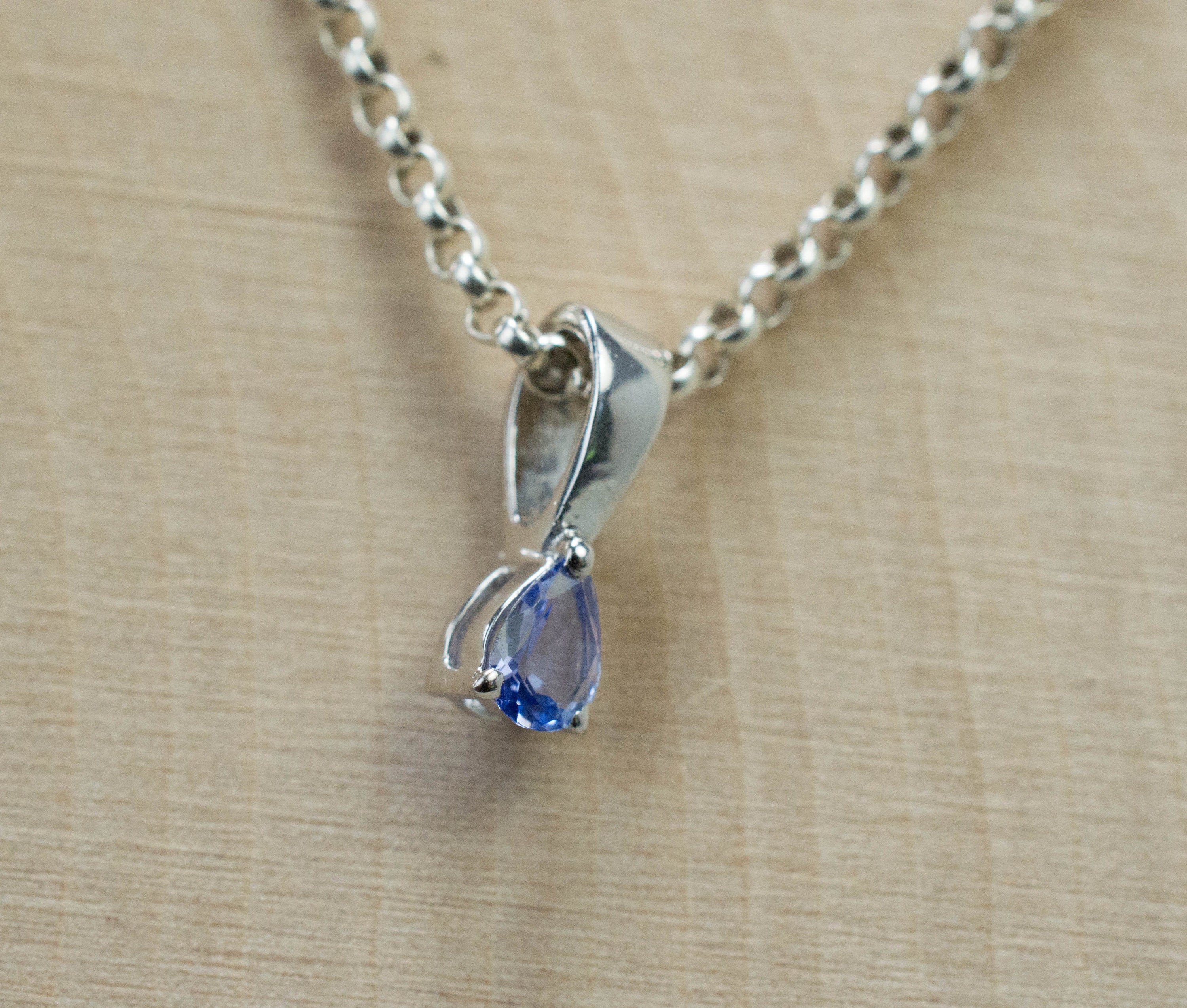 Tanzanite Pendant; Genuine Tanzania Tanzanite; 0.150cts - Mark Oliver Gems