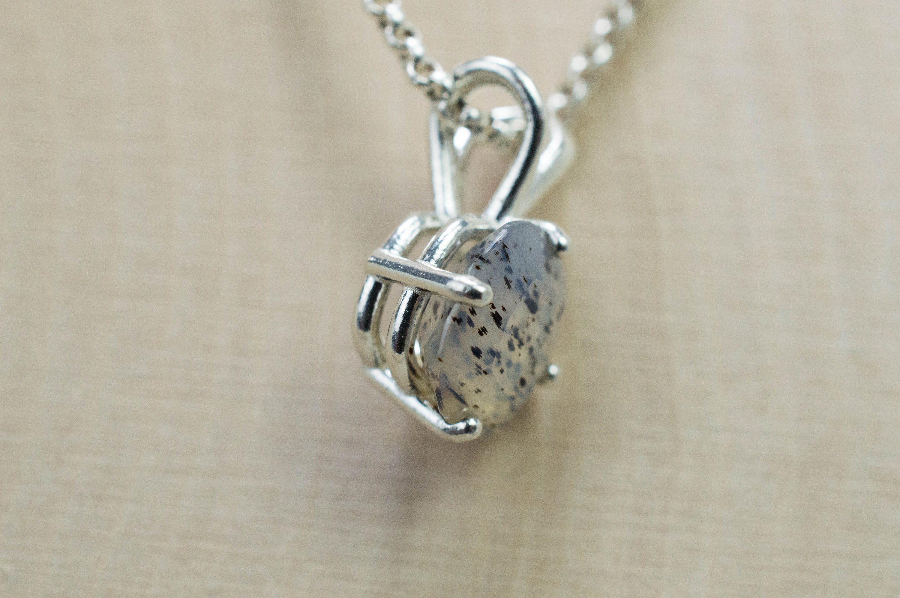 Montana Moss Agate Pendant, Natural Untreated Montana Agate; 1.940cts - Mark Oliver Gems