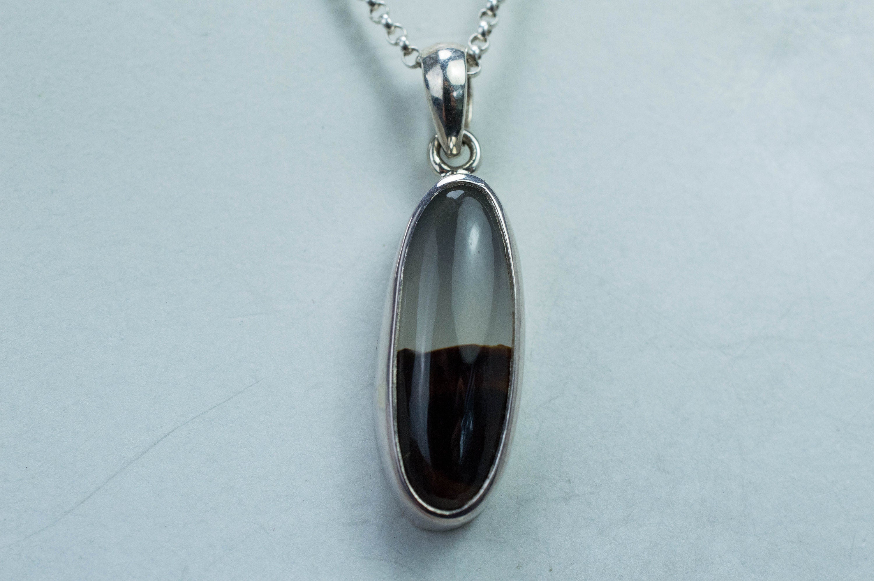 Montana Moss Agate Pendant, Natural Untreated Montana Agate; 4.630cts - Mark Oliver Gems