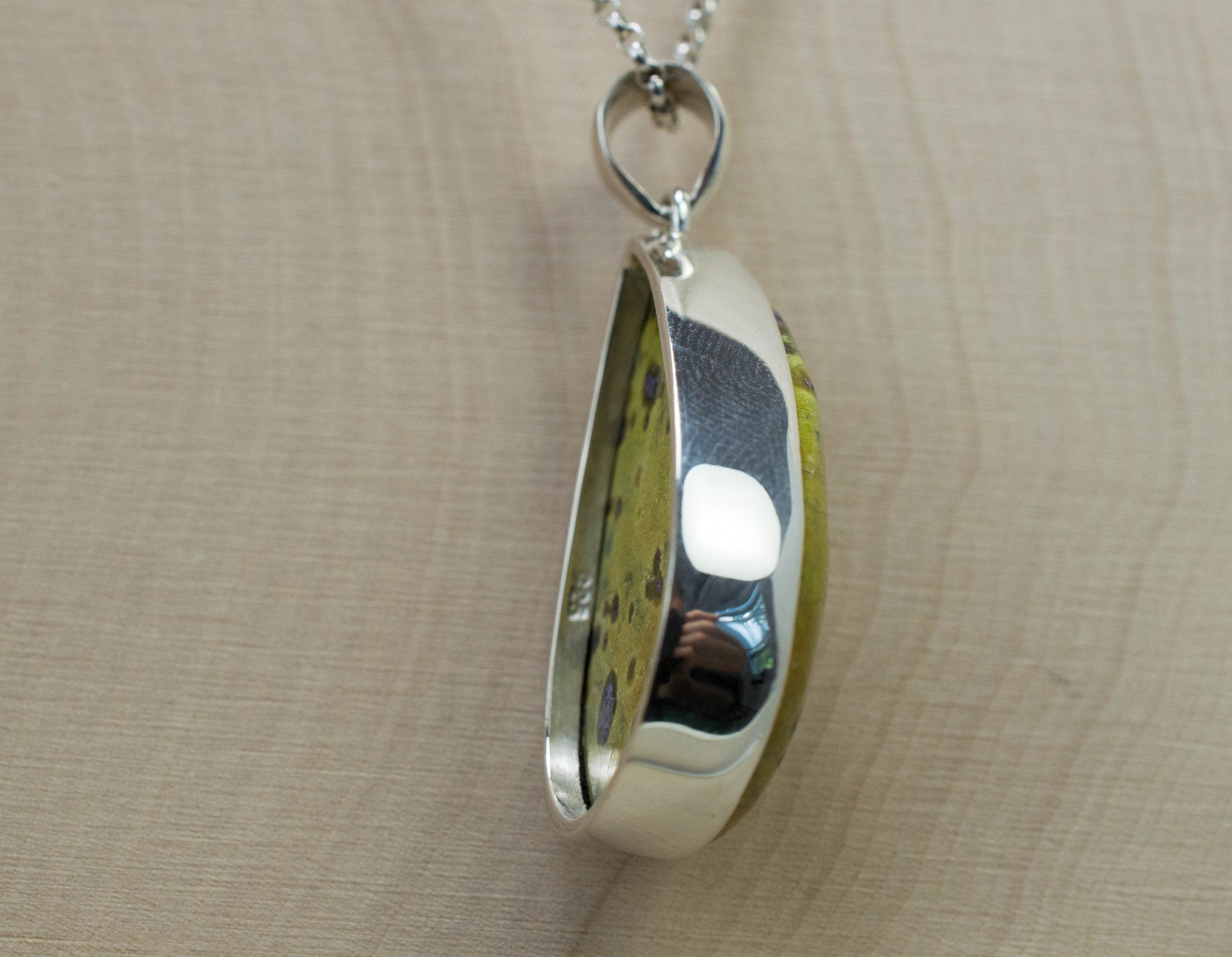 Stichtite Pendant; Natural Untreated Australia Atlantisite - Mark Oliver Gems