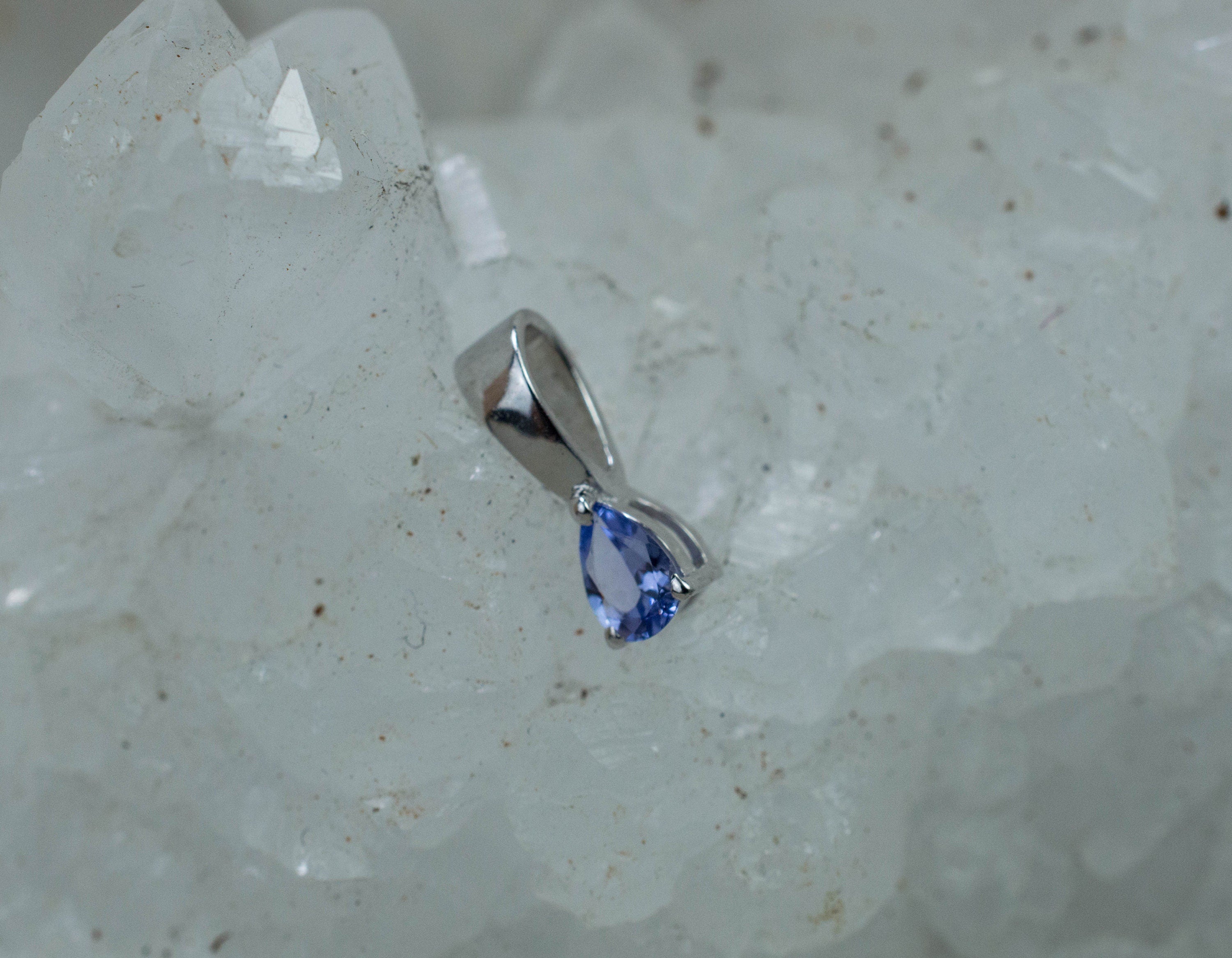 Tanzanite Pendant; Genuine Tanzania Tanzanite; 0.150cts - Mark Oliver Gems