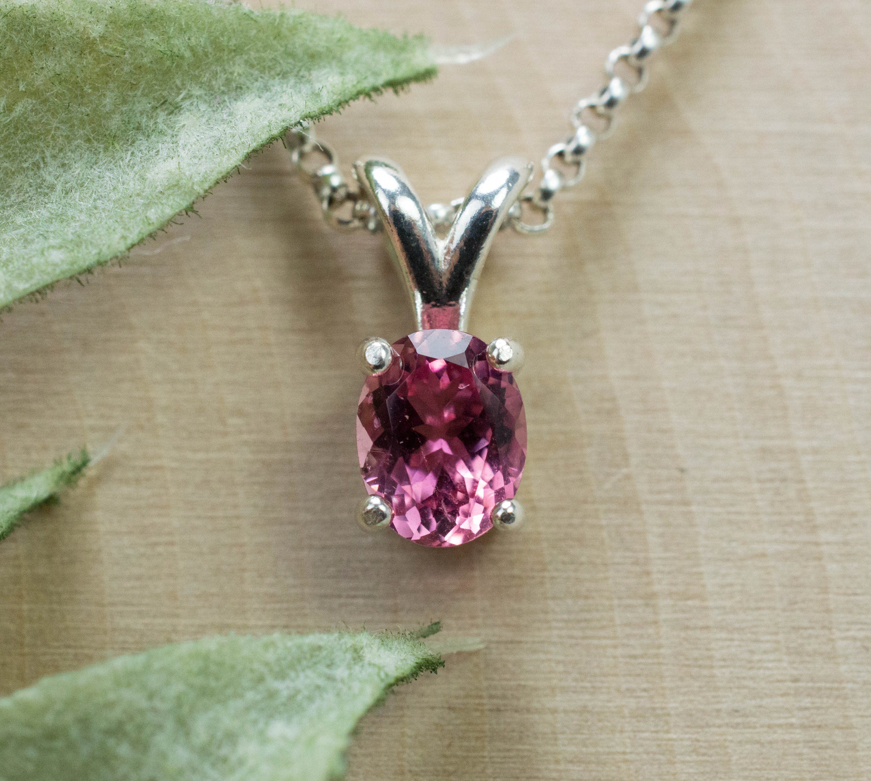 Pink Tourmaline Pendant, Natural Untreated San Diego Tourmaline; 0.835cts - Mark Oliver Gems