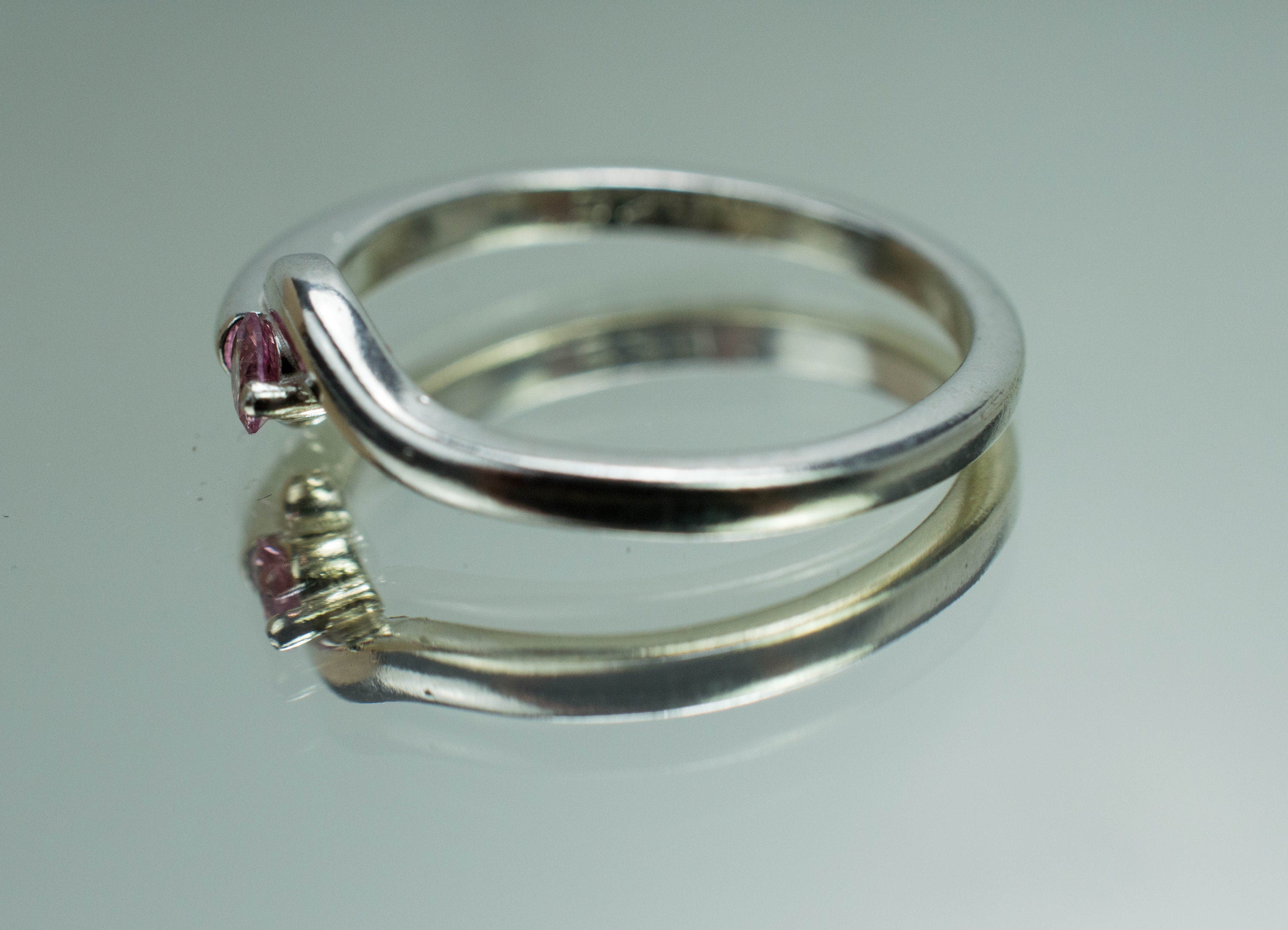 Pink Tourmaline Ring, Genuine Untreated San Diego Tourmaline; 0.100cts - Mark Oliver Gems