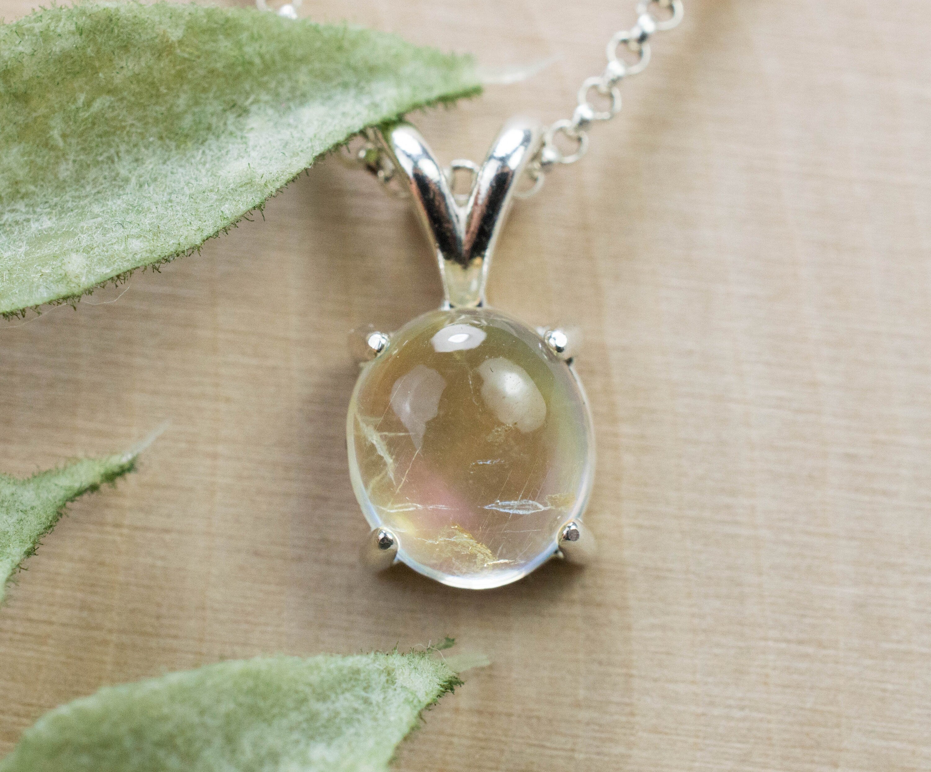 Moonstone Pendant, Natural Untreated India Rainbow Moonstone; 2.530cts - Mark Oliver Gems