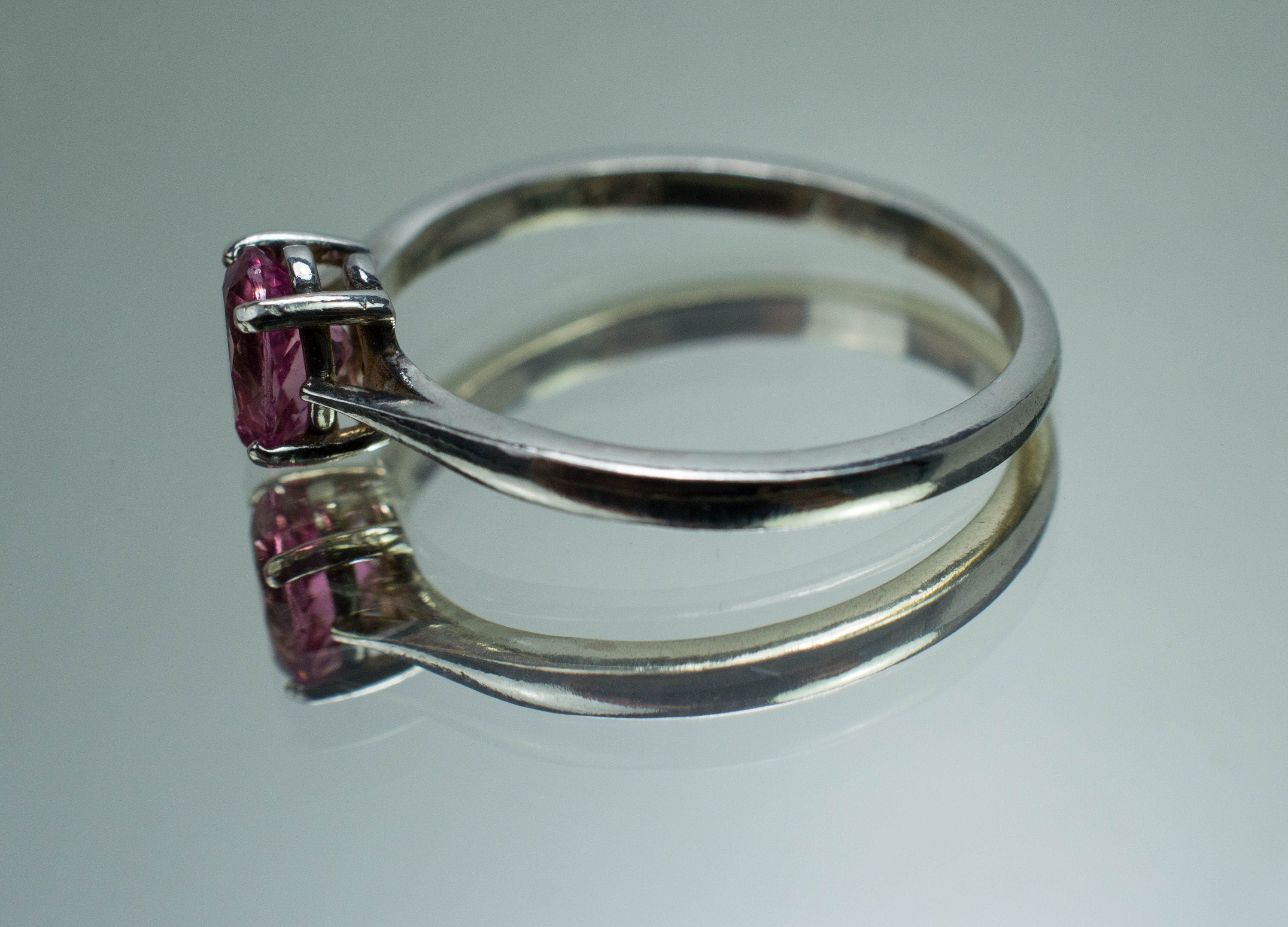Pink Tourmaline Ring, Genuine Untreated San Diego Tourmaline; 0.675cts - Mark Oliver Gems