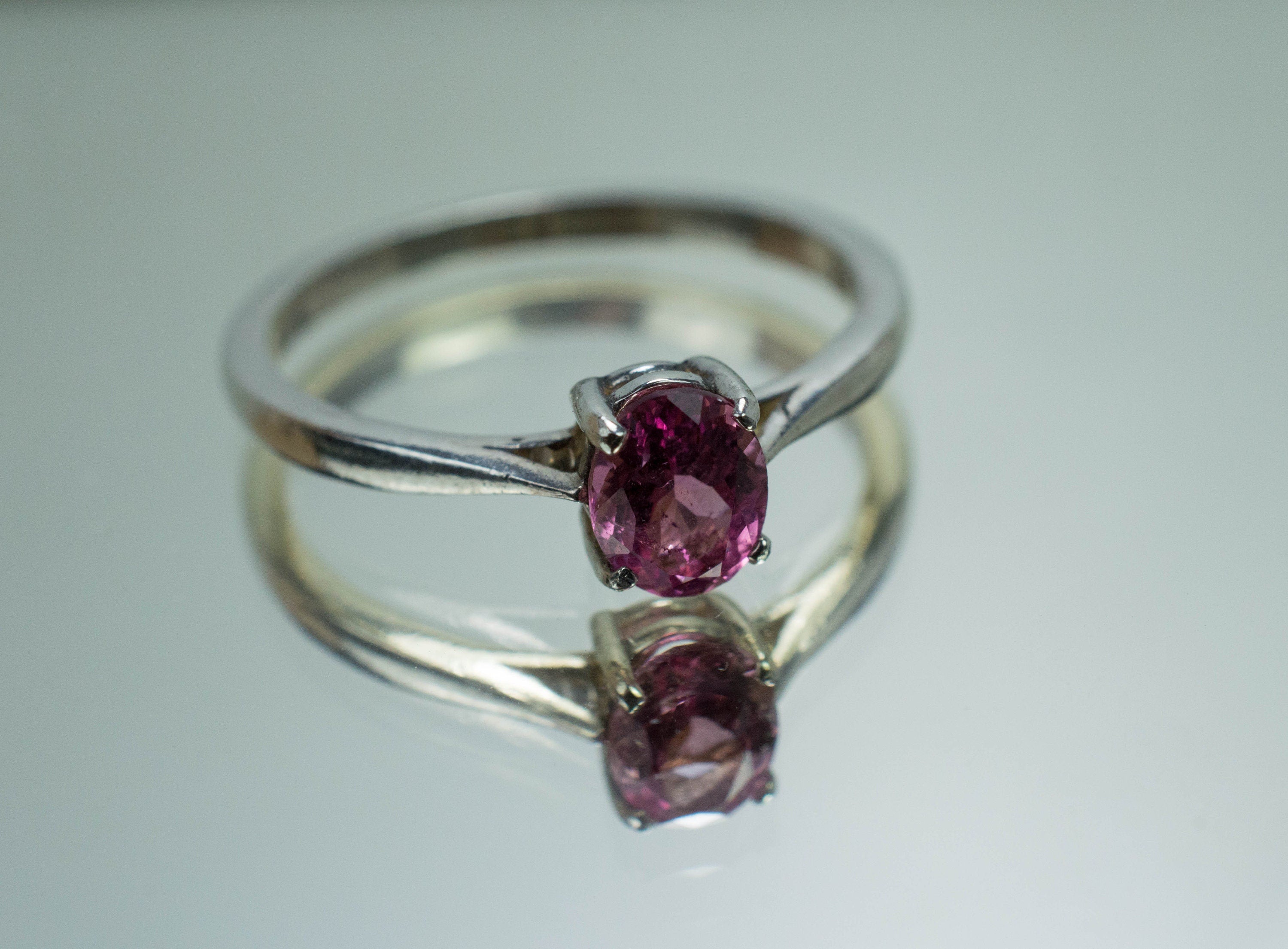 Pink Tourmaline Ring, Genuine Untreated San Diego Tourmaline; 0.675cts - Mark Oliver Gems