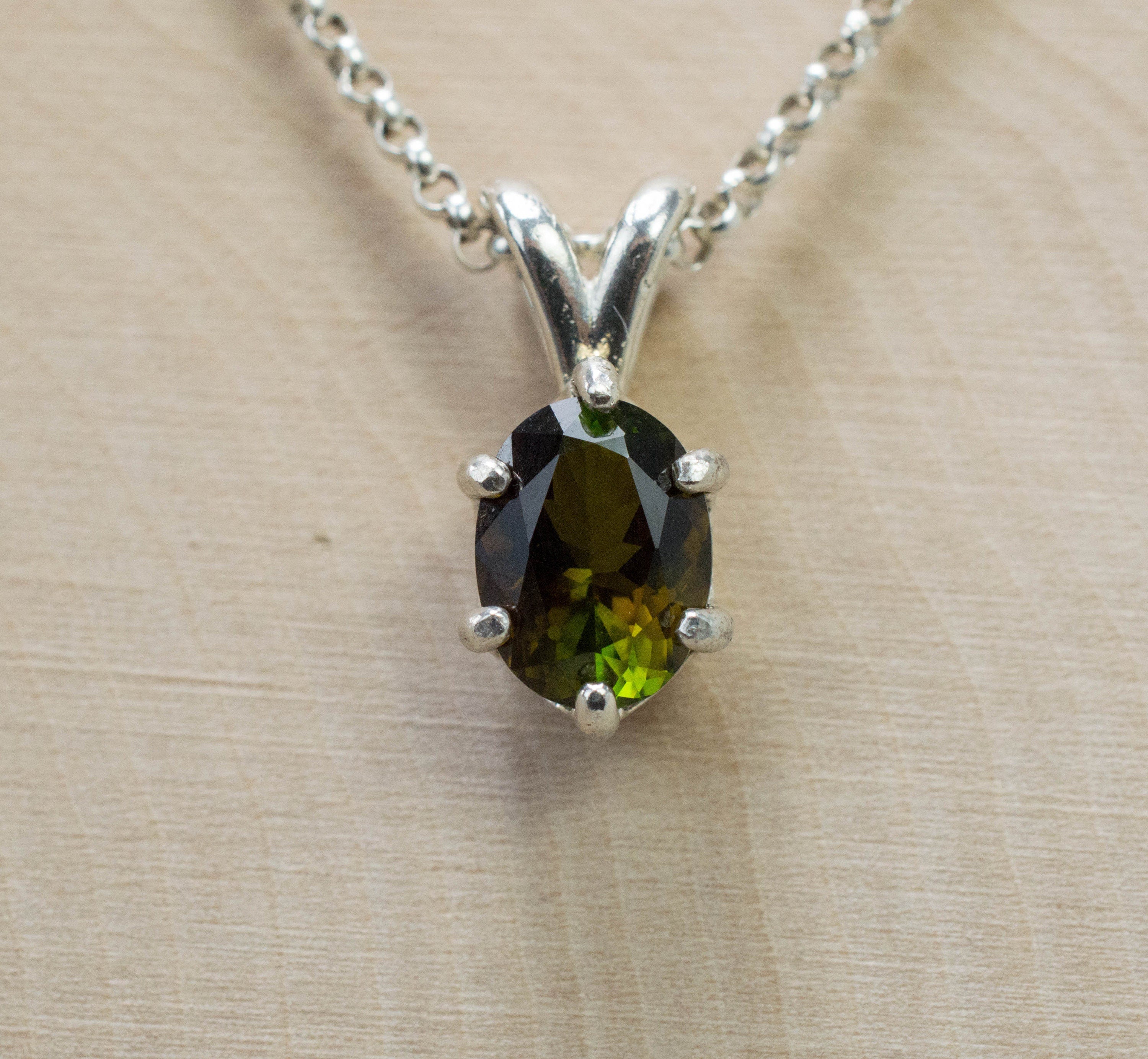 Tourmaline Pendant; Natural Untreated Tanzania Dravite Tourmaline; 1.470cts - Mark Oliver Gems