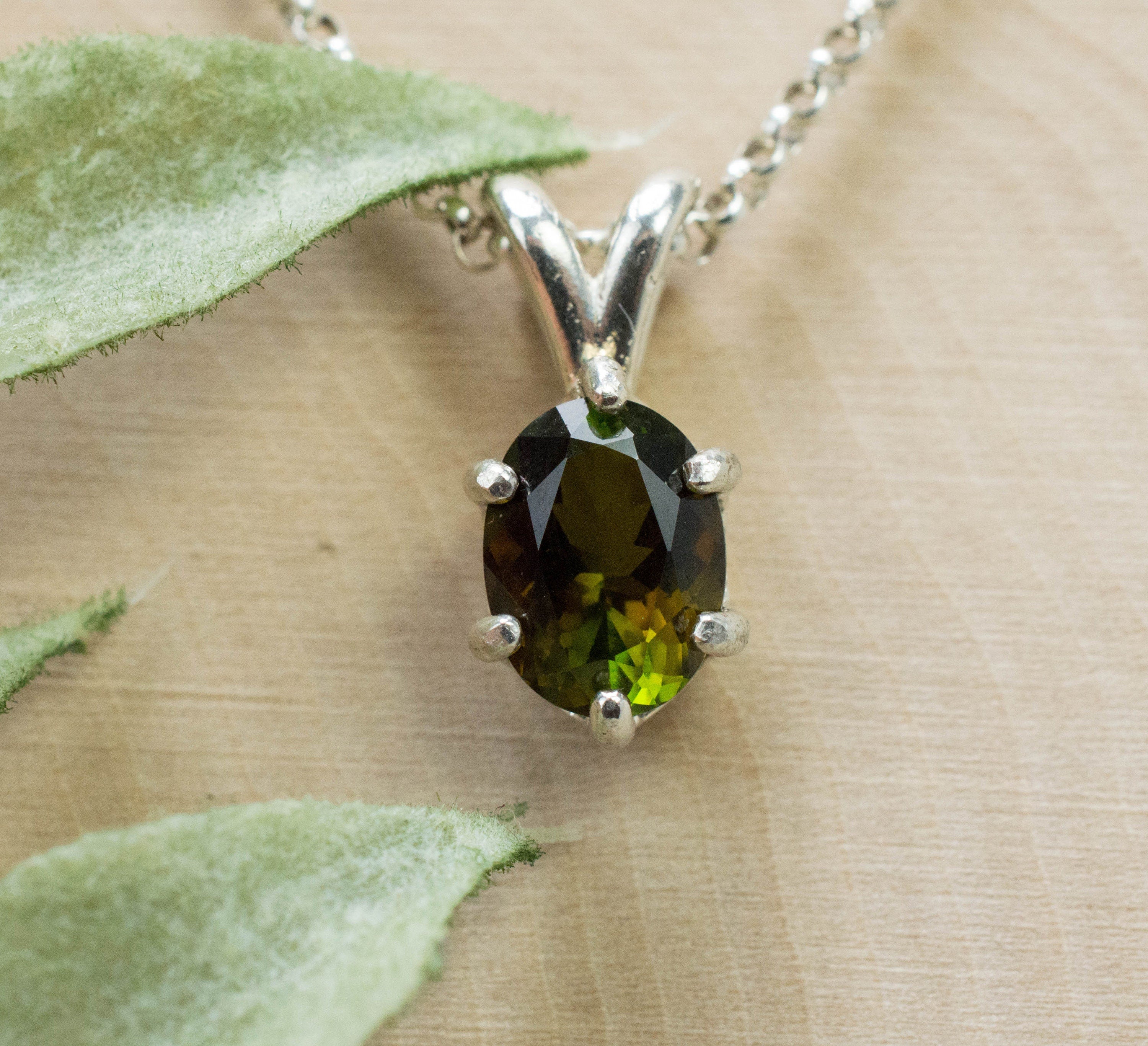 Tourmaline Pendant; Natural Untreated Tanzania Dravite Tourmaline; 1.470cts - Mark Oliver Gems