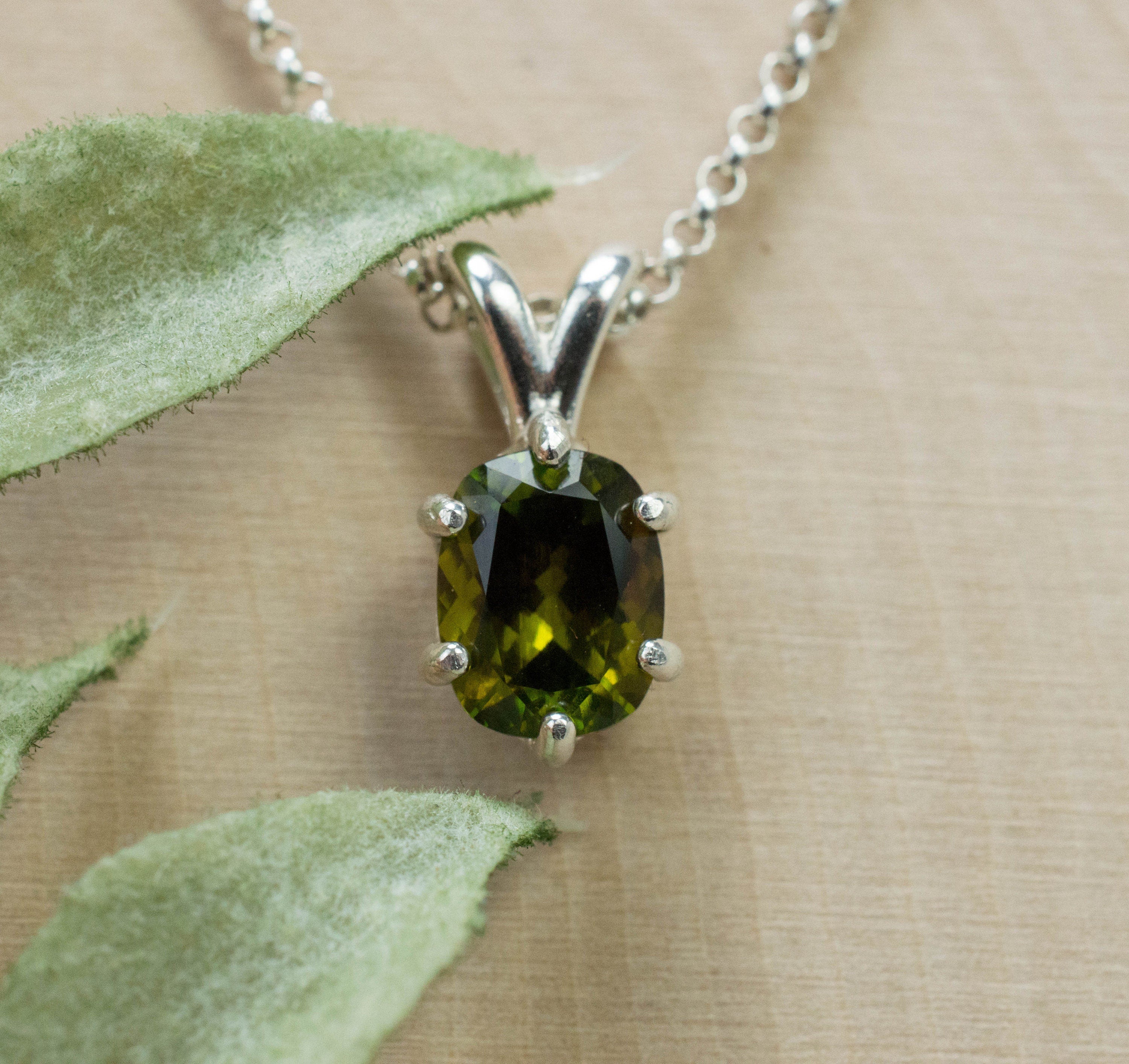 Tourmaline Pendant; Natural Untreated Tanzania Dravite Tourmaline; 1.520cts - Mark Oliver Gems