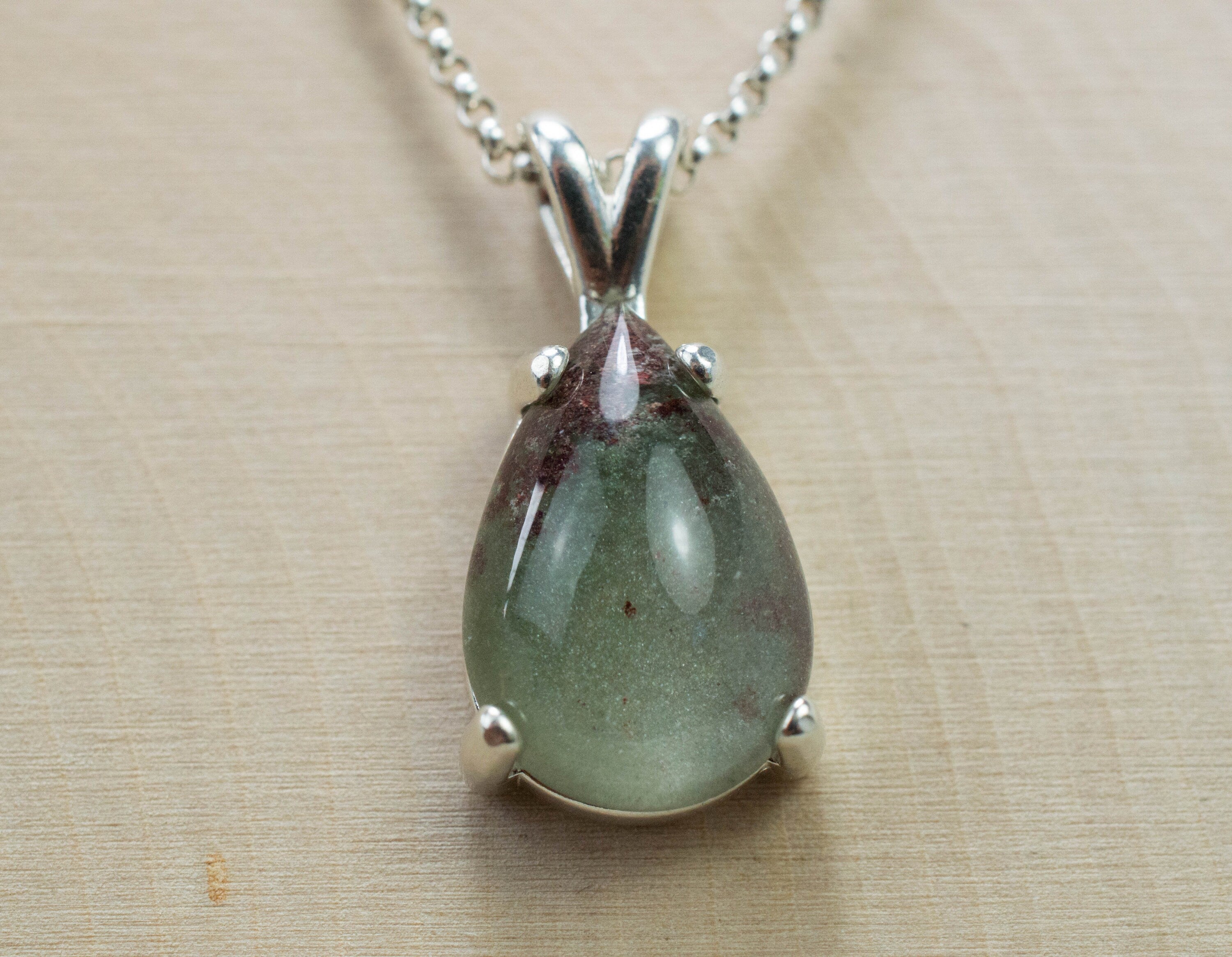 Garden Quartz Pendant, Natural Untreated Brazil Lodolite Quartz; 6.565cts - Mark Oliver Gems