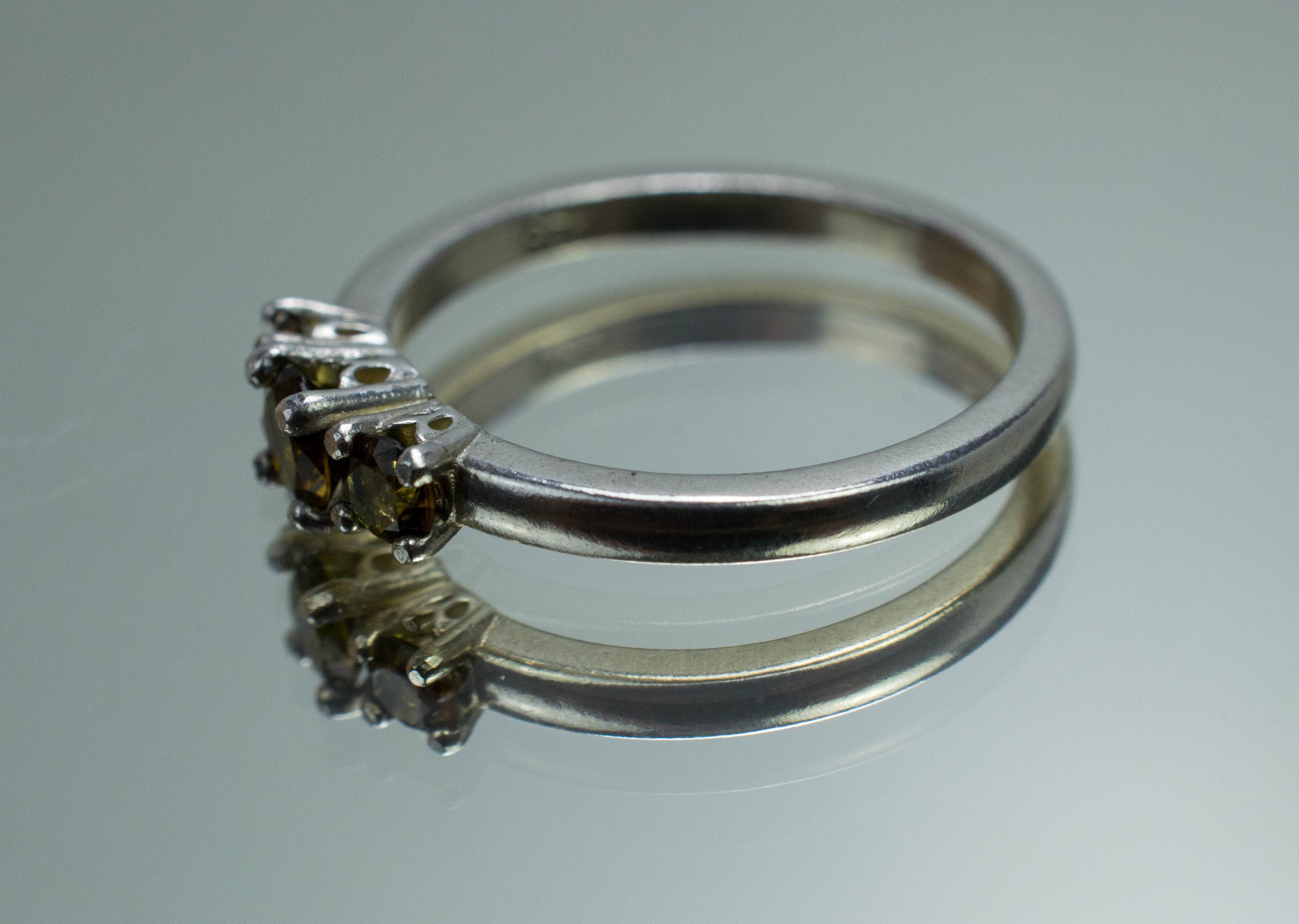 Tourmaline Ring; Genuine Untreated Brazil Dravite Tourmaline; 0.430cts - Mark Oliver Gems