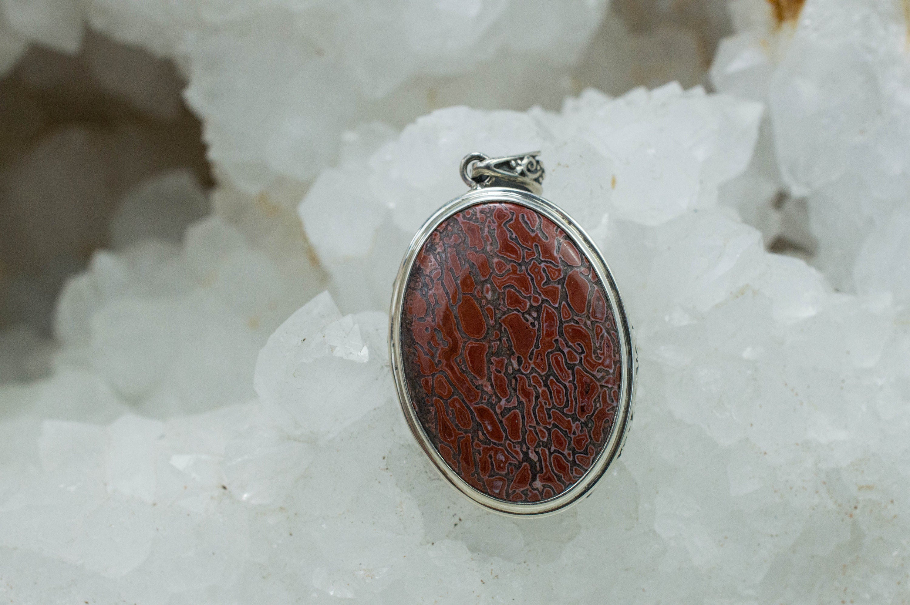 Dinosaur Bone Pendant; Natural Untreated Utah Dino Bone; 7.509g - Mark Oliver Gems