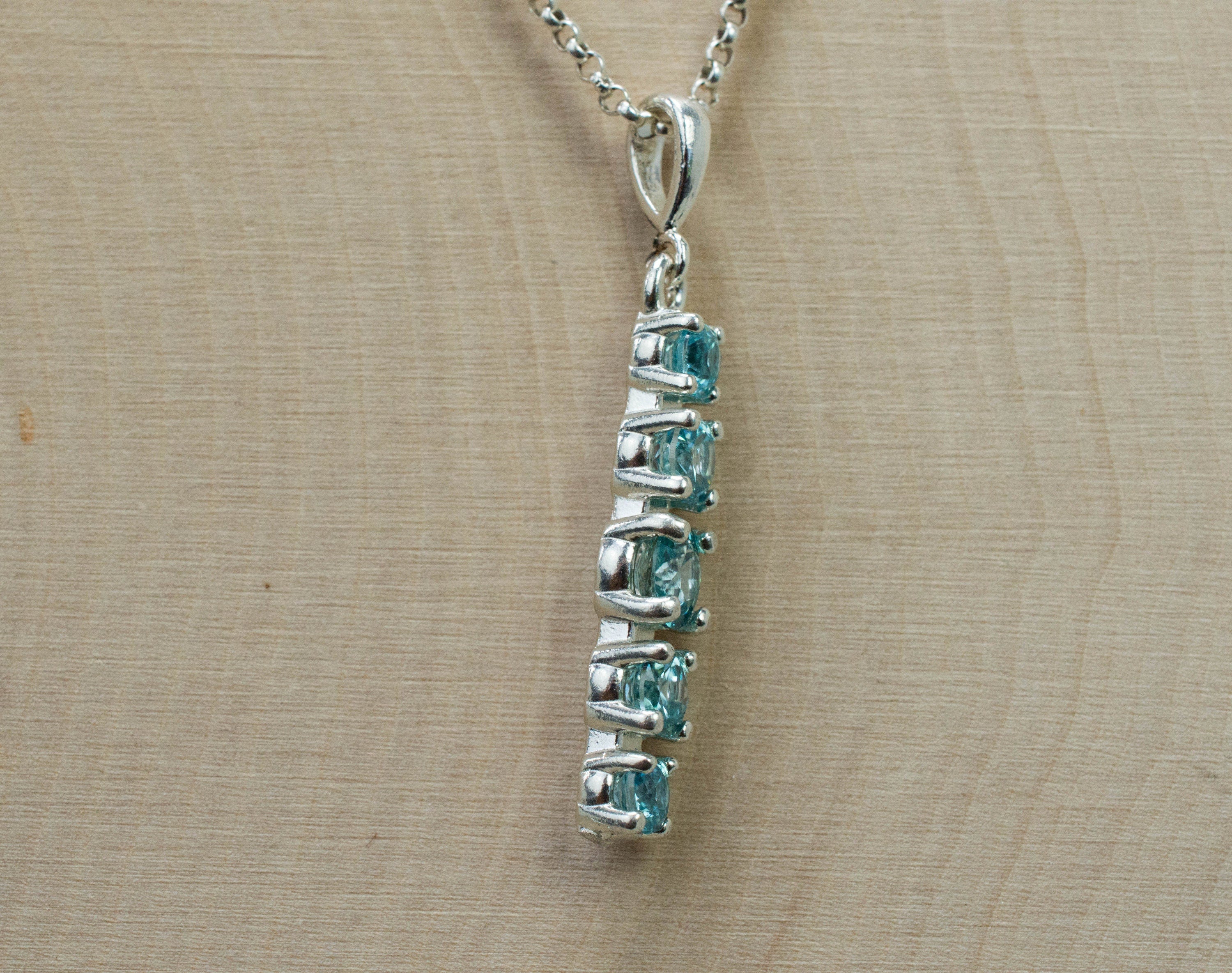 Blue Zircon Pendant, Genuine Cambodia Zircon; 2.155cts - Mark Oliver Gems