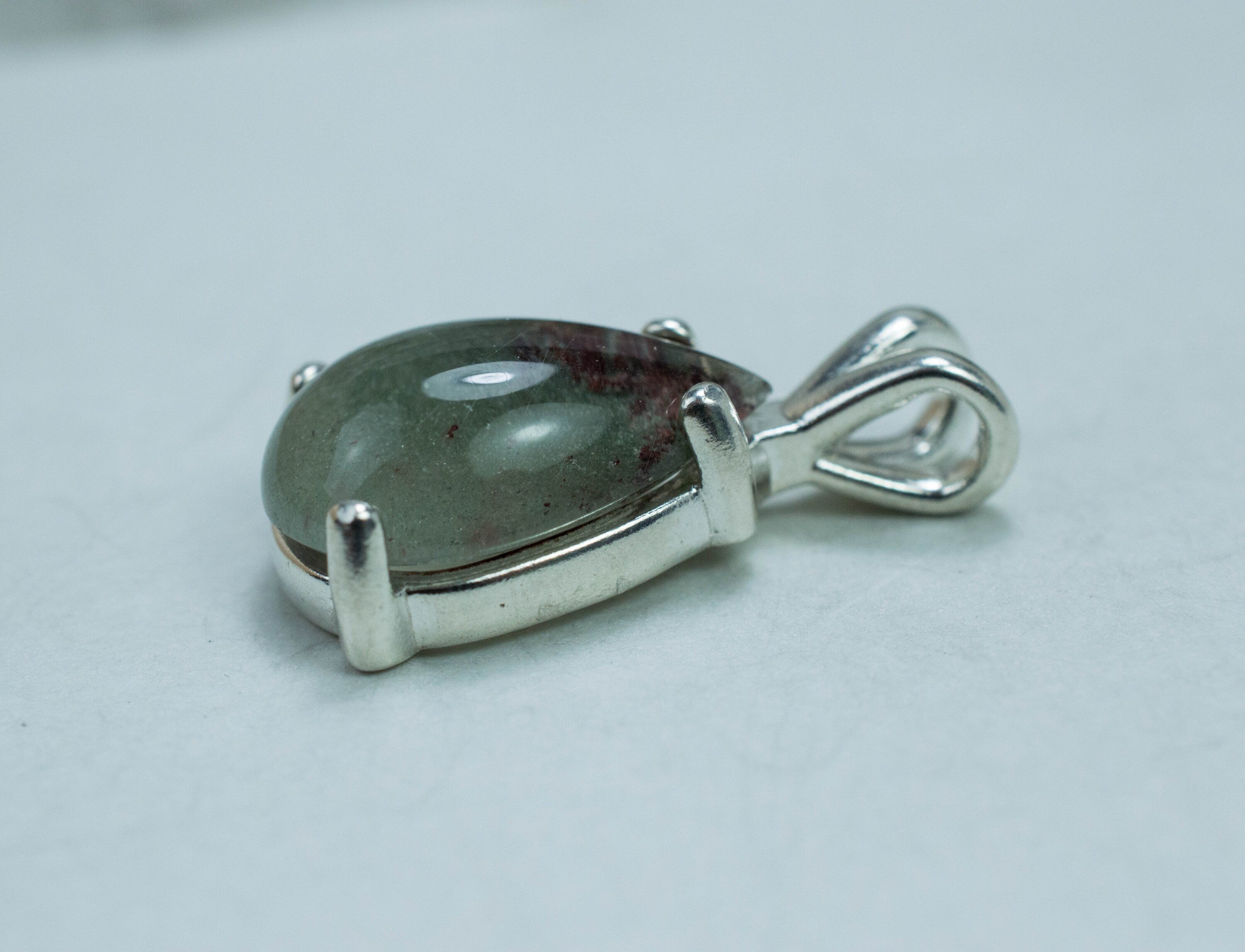 Garden Quartz Pendant, Natural Untreated Brazil Lodolite Quartz; 6.565cts - Mark Oliver Gems