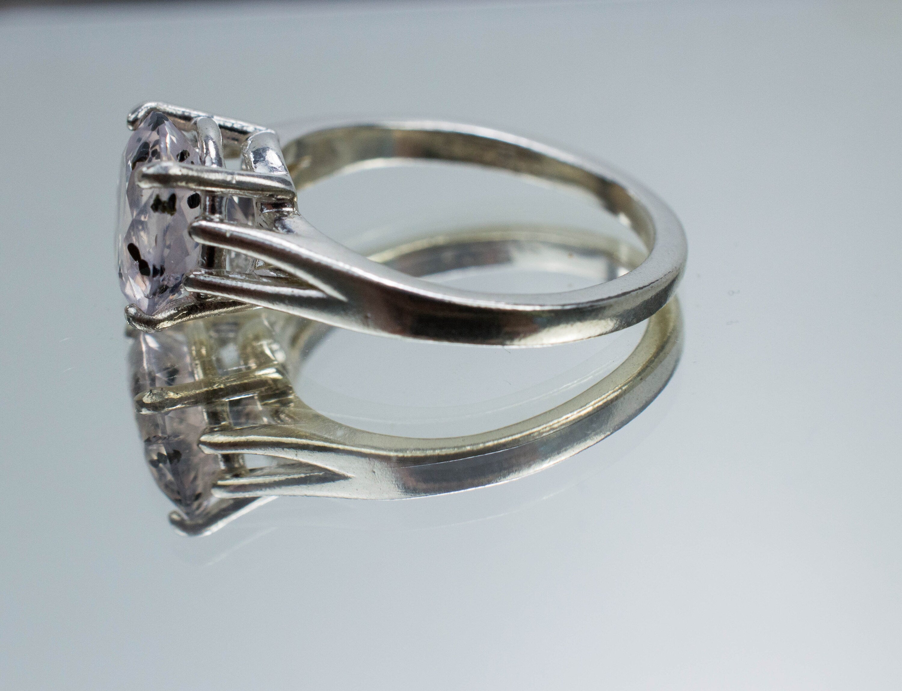 Rose Quartz Ring; Natural Untreated Tanzania Diopside Quartz; 2.635cts - Mark Oliver Gems