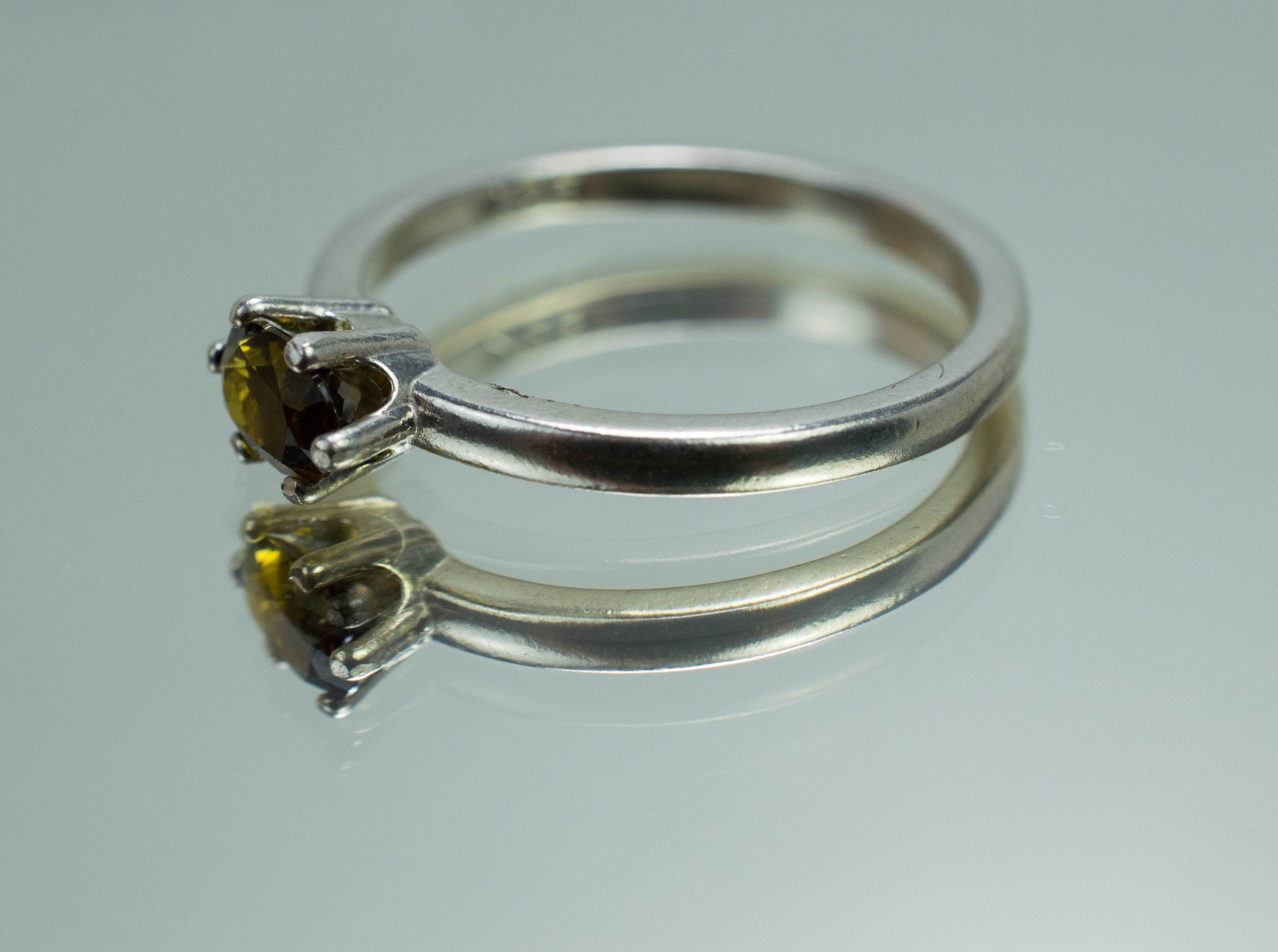 Tourmaline Ring; Genuine Untreated Brazil Dravite Tourmaline; 0.445cts - Mark Oliver Gems