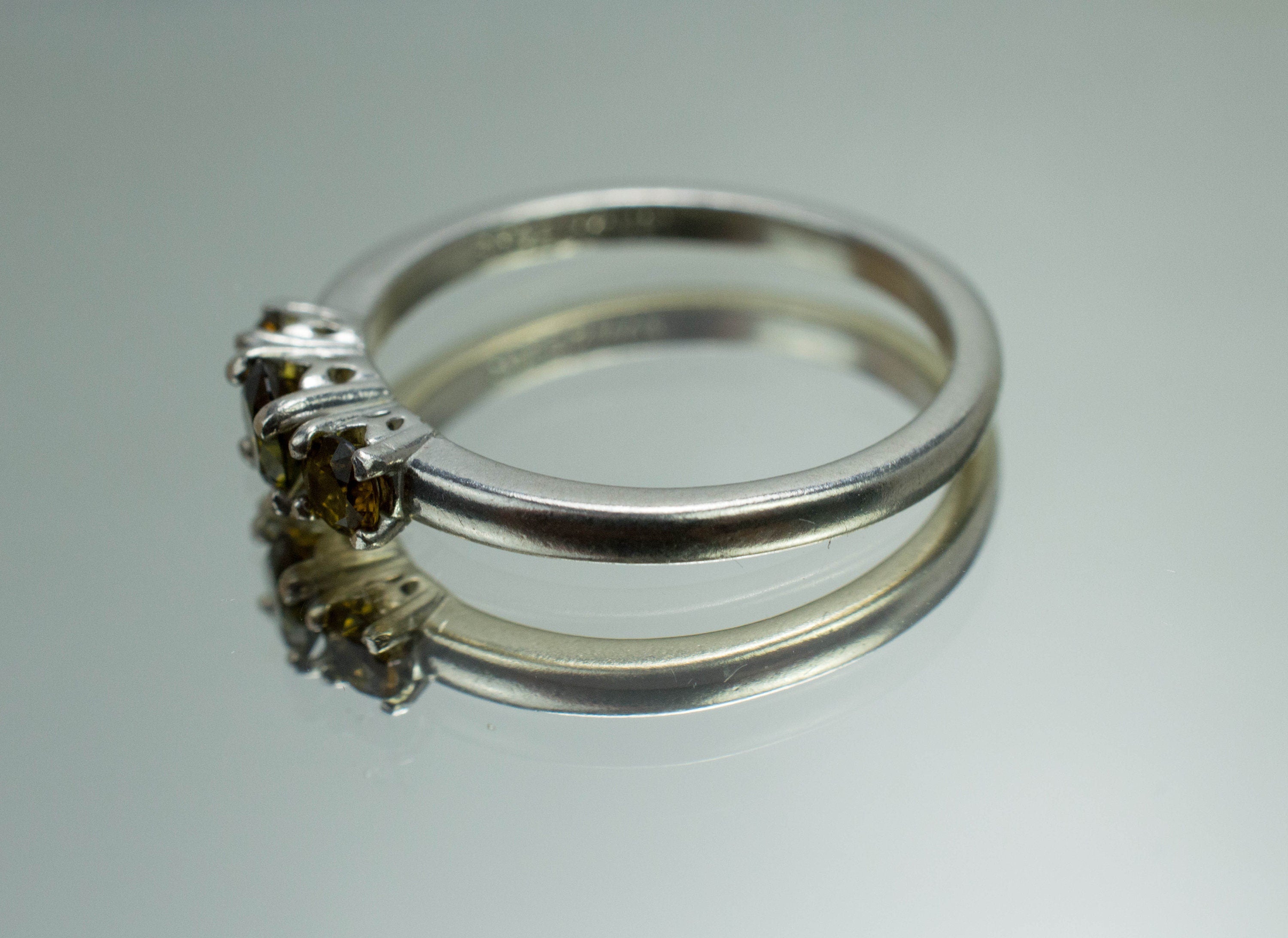 Tourmaline Ring; Genuine Untreated Brazil Dravite Tourmaline; 0.415cts - Mark Oliver Gems