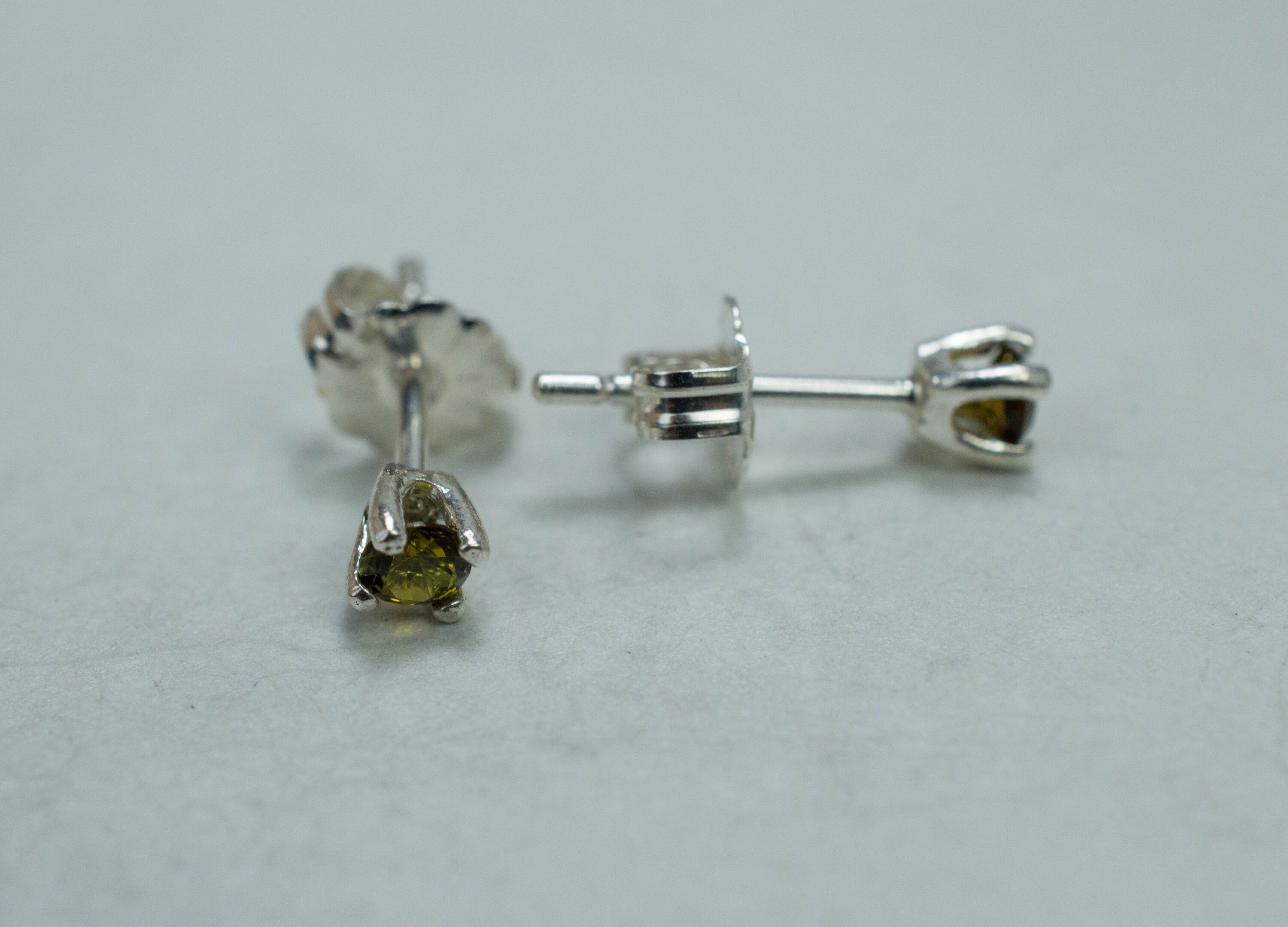 Tourmaline Earrings; Natural Untreated Brazil Dravite Tourmaline; 0.200cts - Mark Oliver Gems