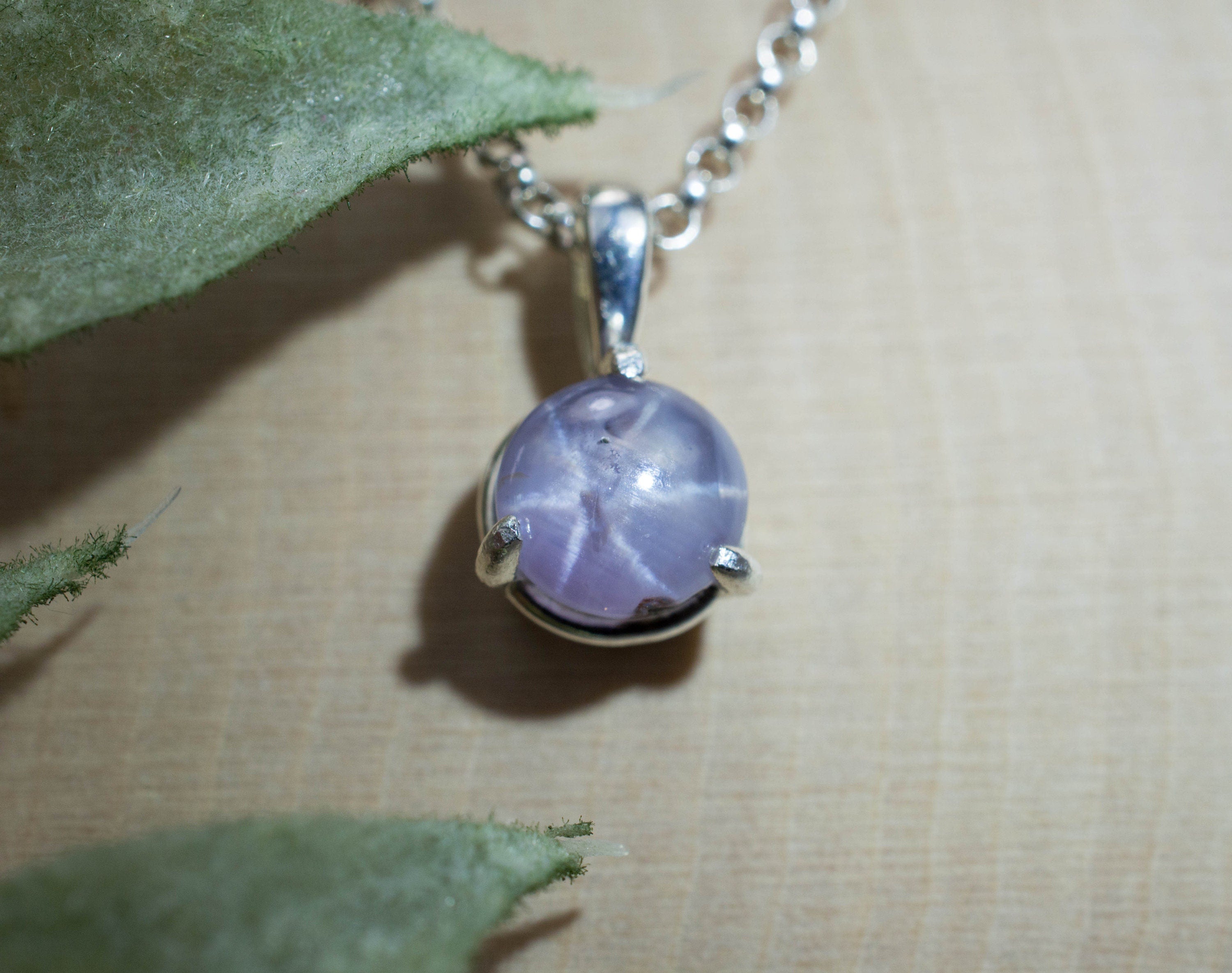 Star Sapphire Pendant; Natural Untreated Sri Lanka Pink Star Sapphire; 1.935cts - Mark Oliver Gems