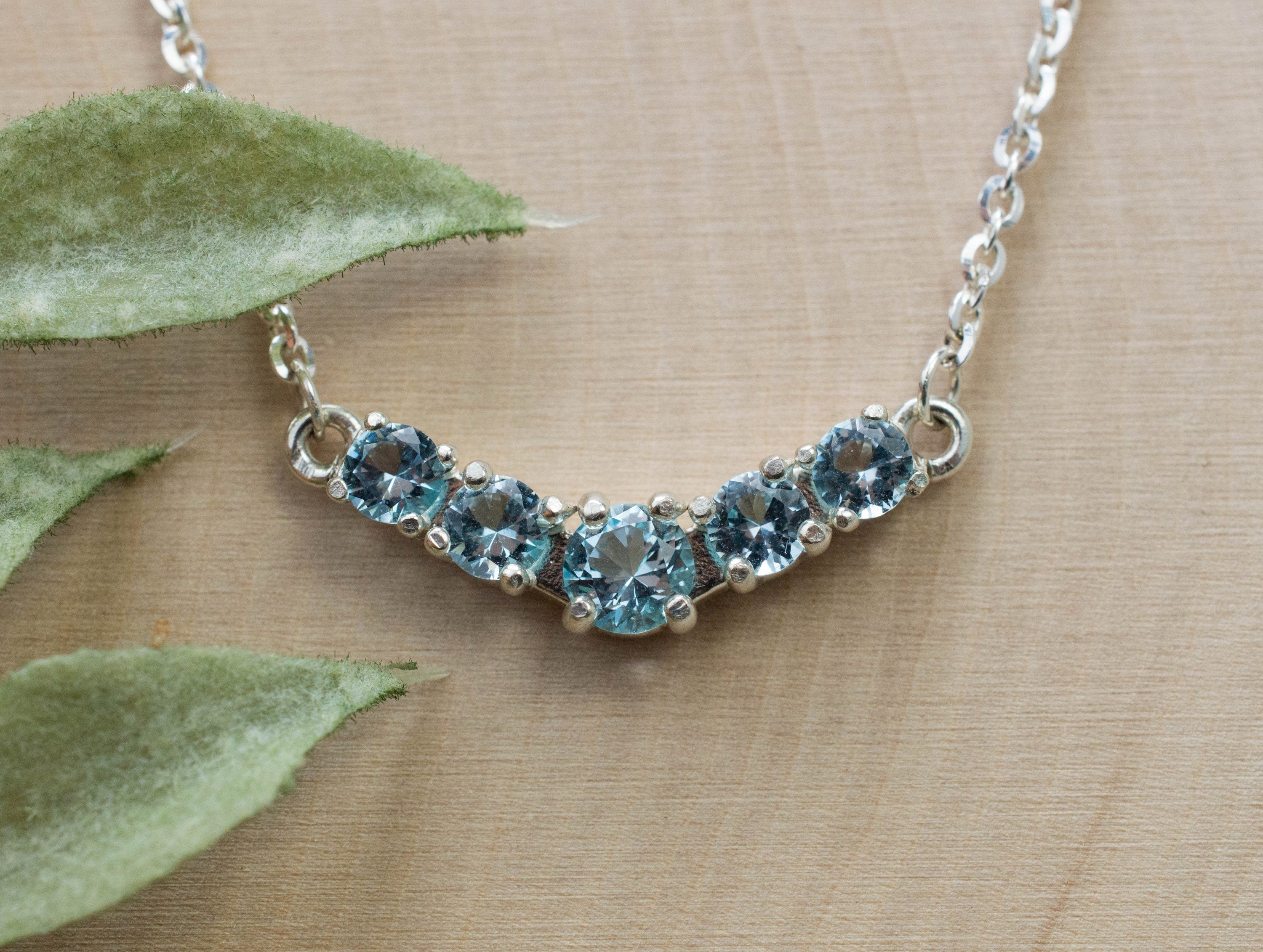 Blue Topaz Pendant; Genuine Brazilian Sky Topaz; 1.510cts - Mark Oliver Gems