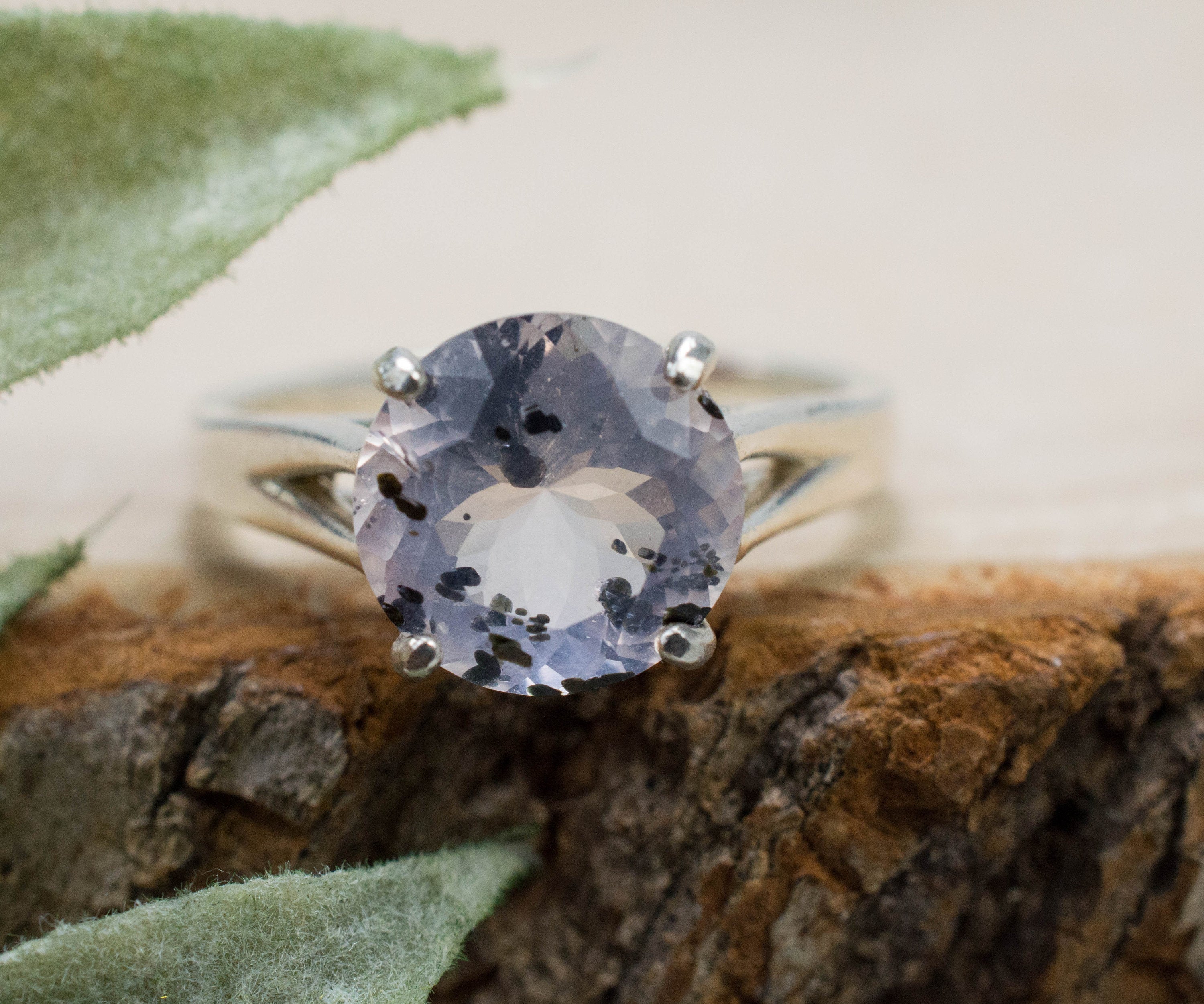 Rose Quartz Ring; Natural Untreated Tanzania Diopside Quartz; 2.635cts - Mark Oliver Gems