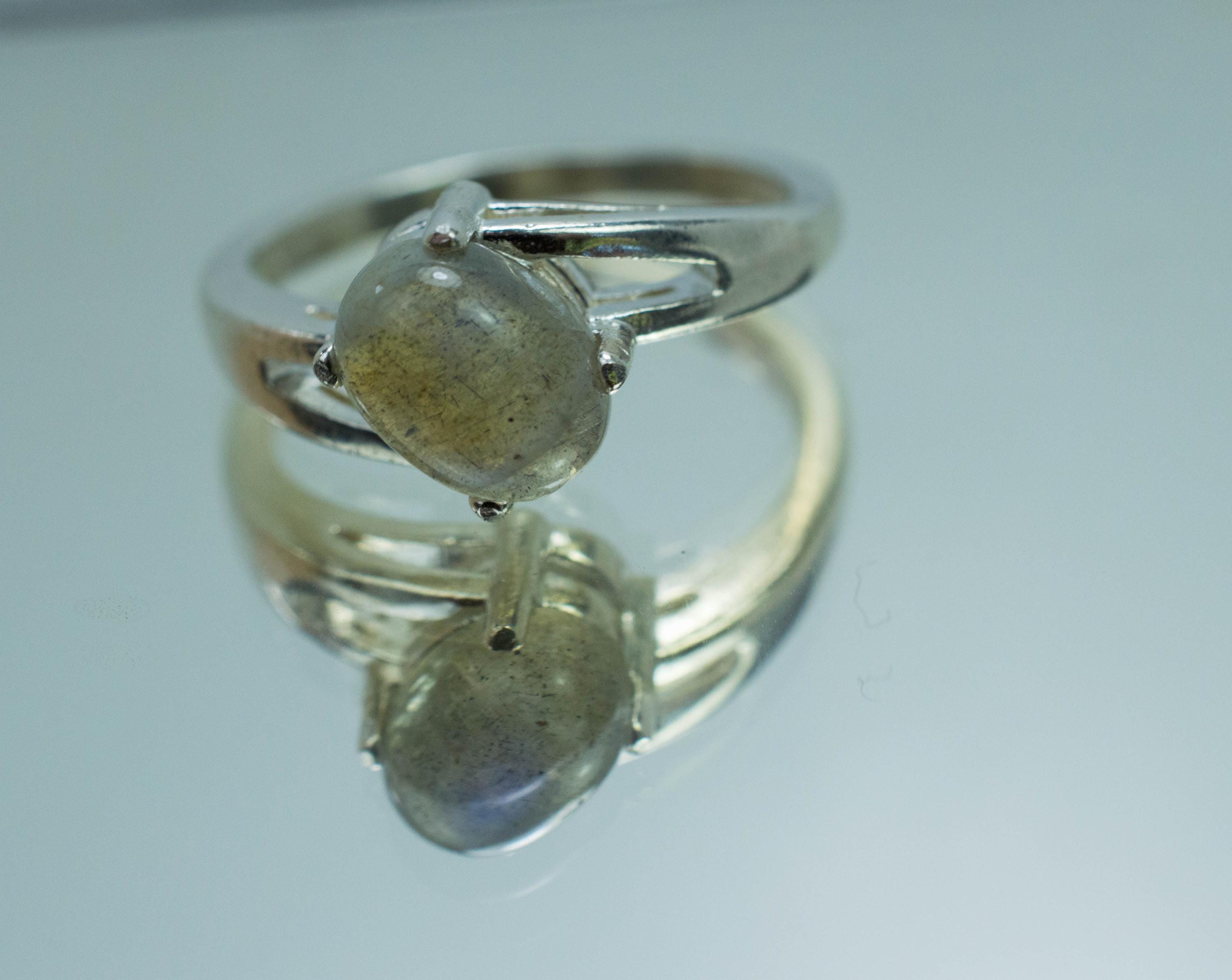 Labradorite Ring, Natural Untreated Madagascar Labradorite; 2.060cts - Mark Oliver Gems