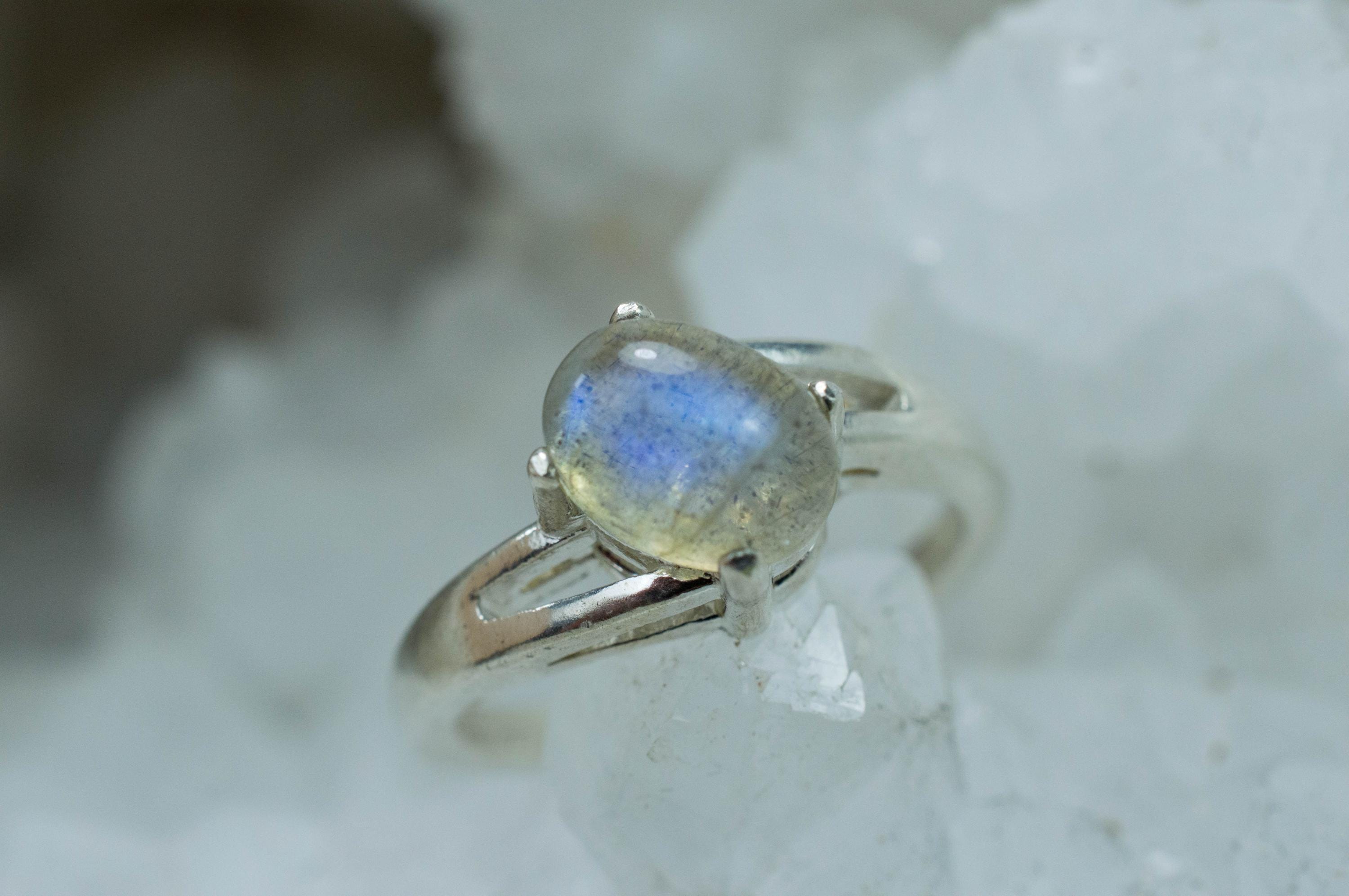 Labradorite Ring, Natural Untreated Madagascar Labradorite; 2.060cts - Mark Oliver Gems