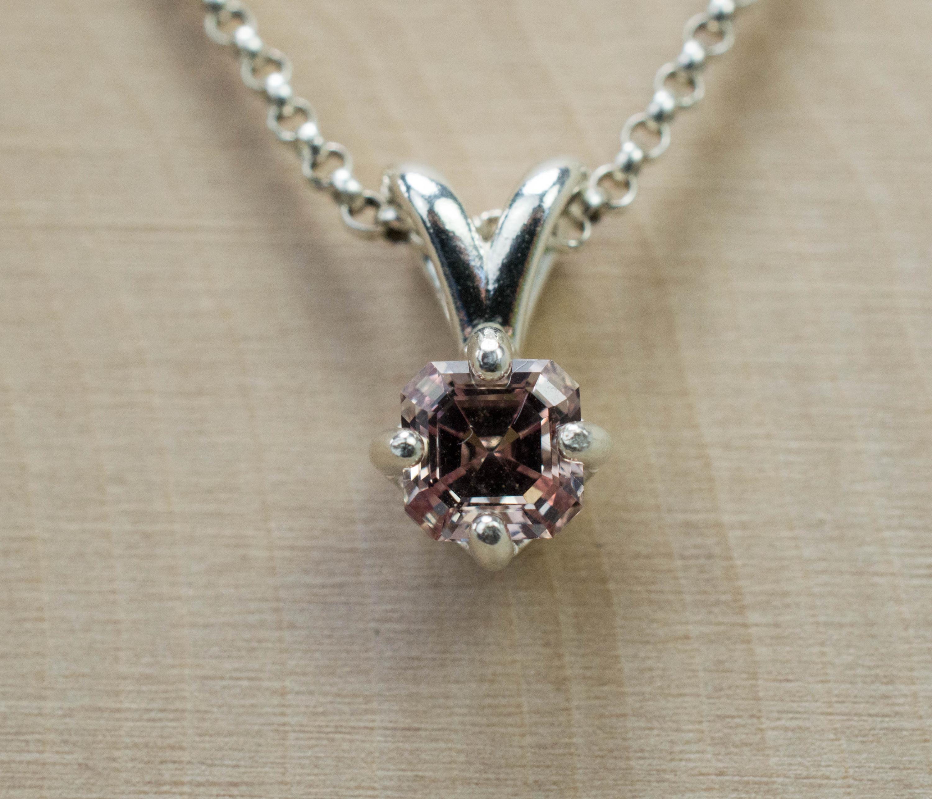 Dragon Garnet Pendant; Natural Untreated Tanzania Fluorescent Garnet; 0.970cts - Mark Oliver Gems