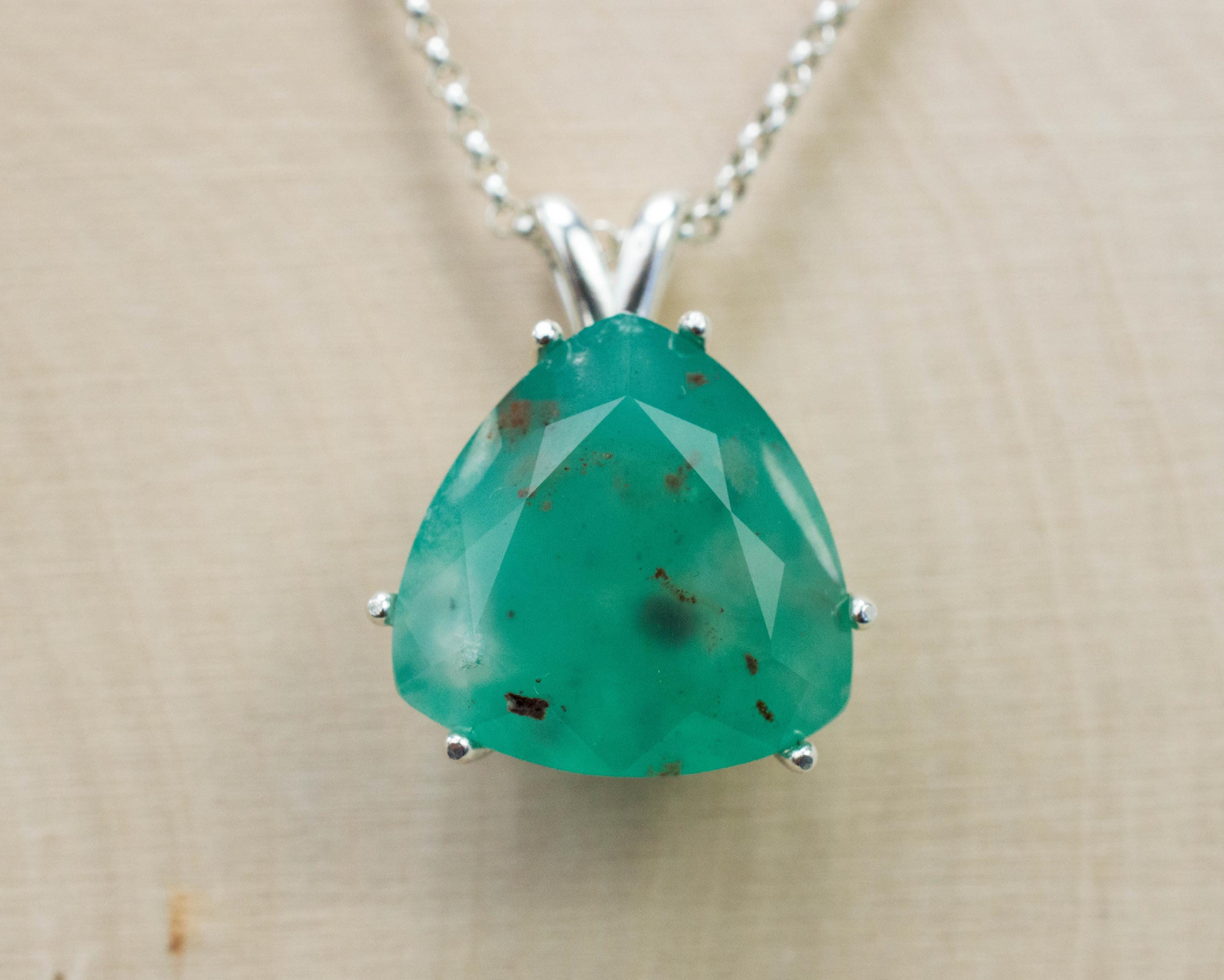 Aquaprase Pendant; Genuine Untreated African Aquaprase™; 11.950cts - Mark Oliver Gems