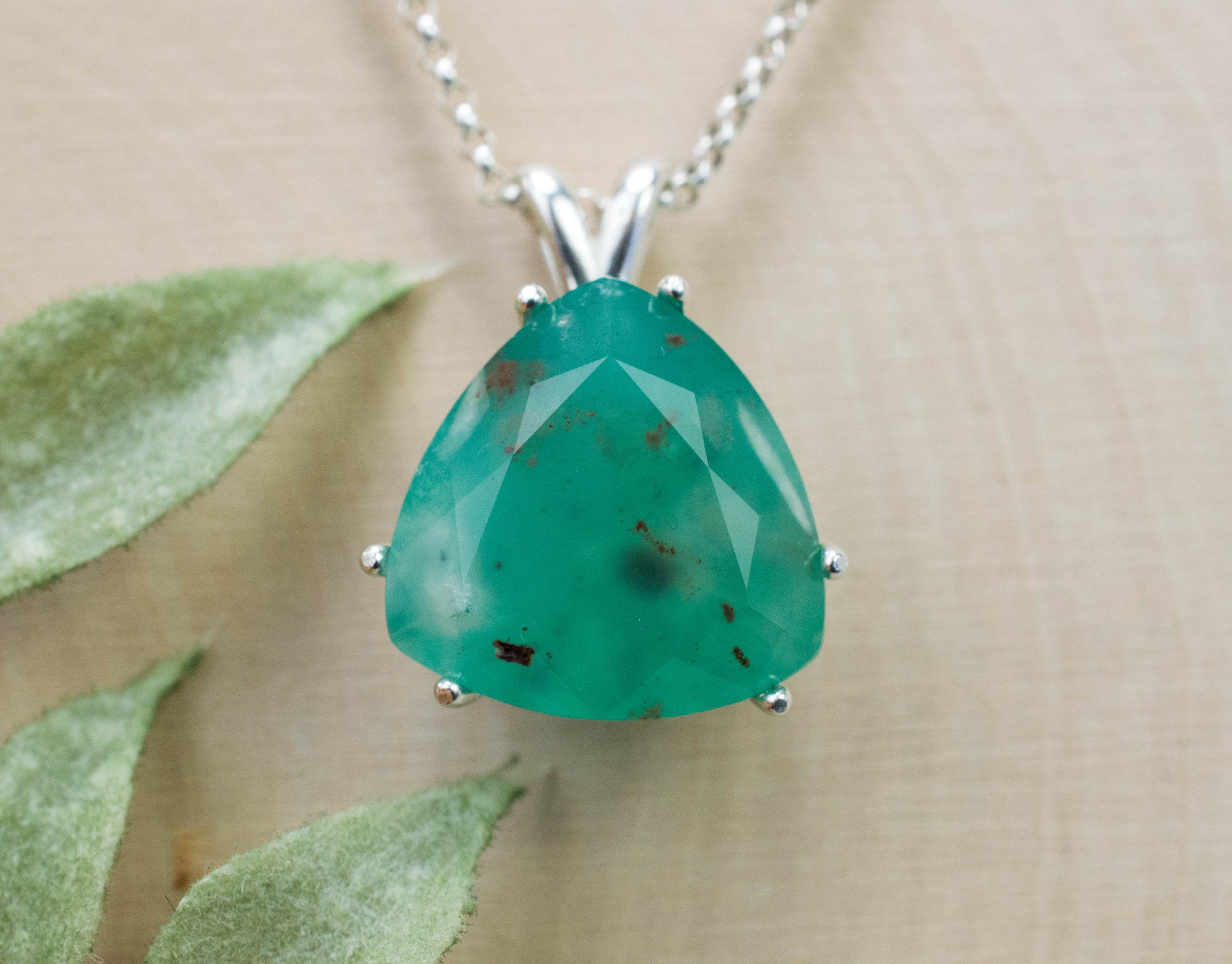 Aquaprase Pendant; Genuine Untreated African Aquaprase™; 11.950cts - Mark Oliver Gems