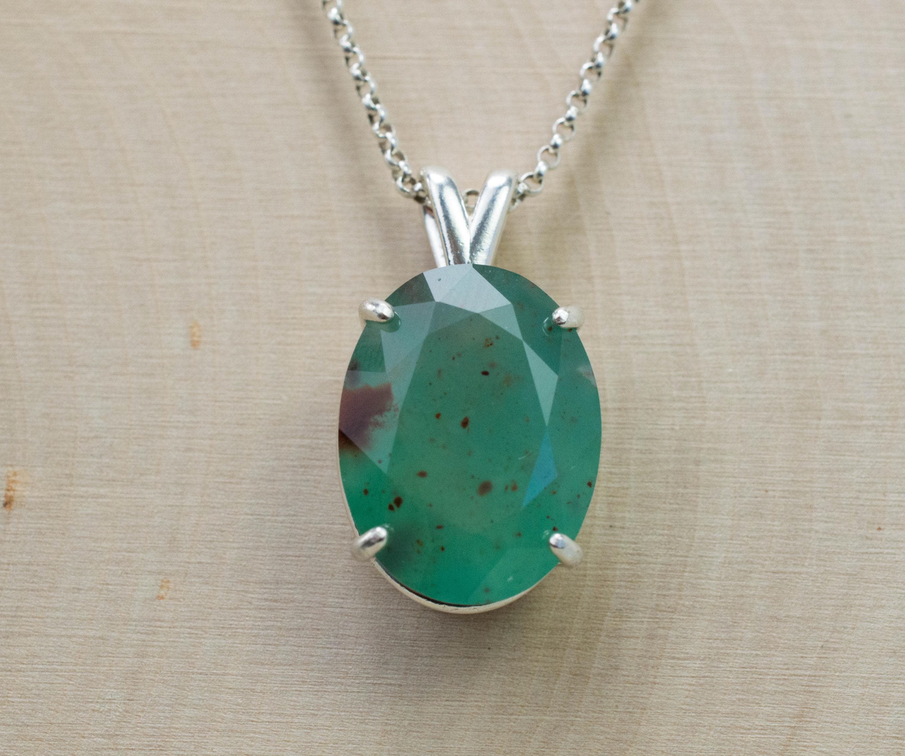 Aquaprase Pendant; Genuine Untreated African Aquaprase™; 15.650cts - Mark Oliver Gems