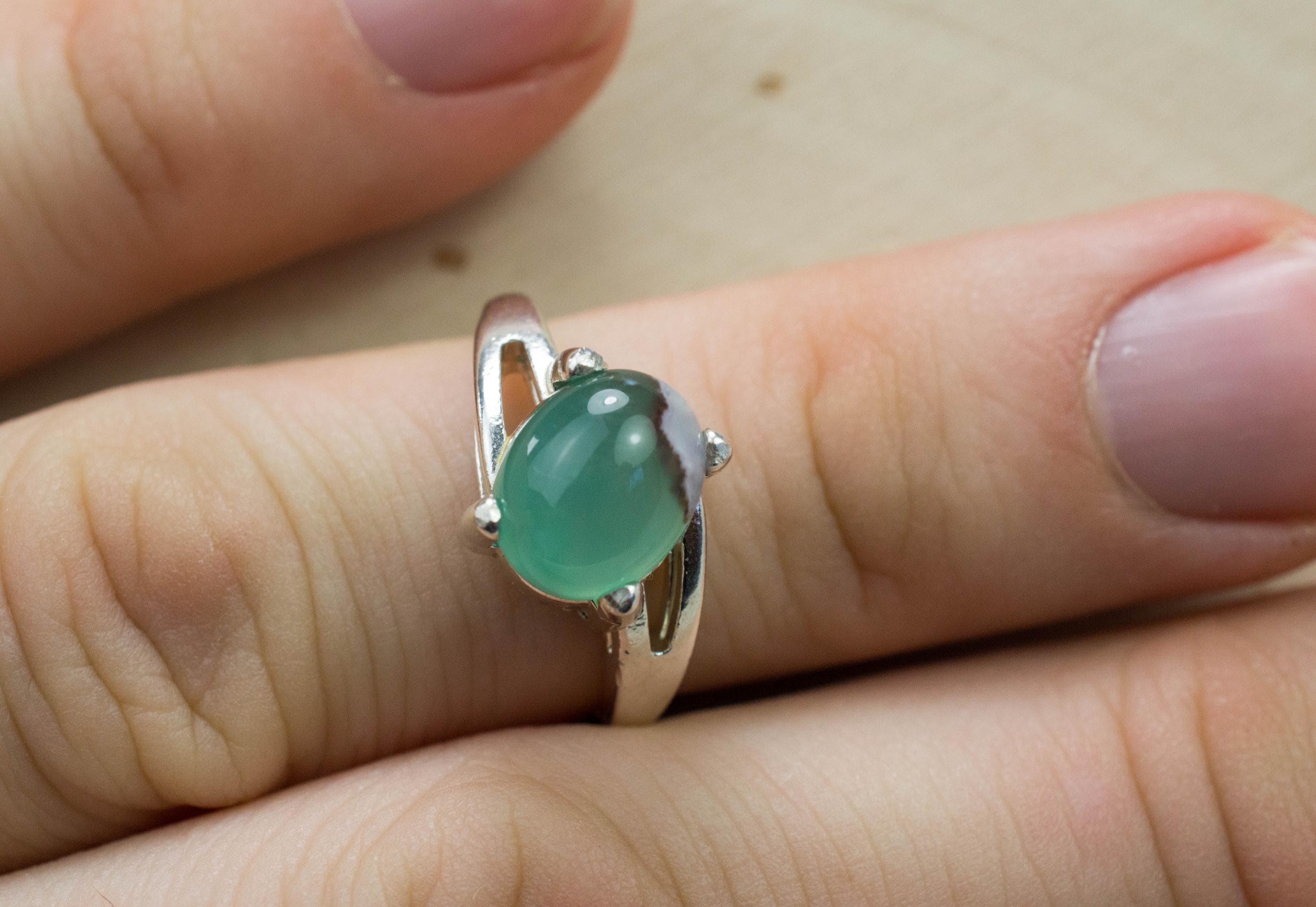 Aquaprase Ring, Natural Untreated African Aquaprase™; 2.925cts - Mark Oliver Gems