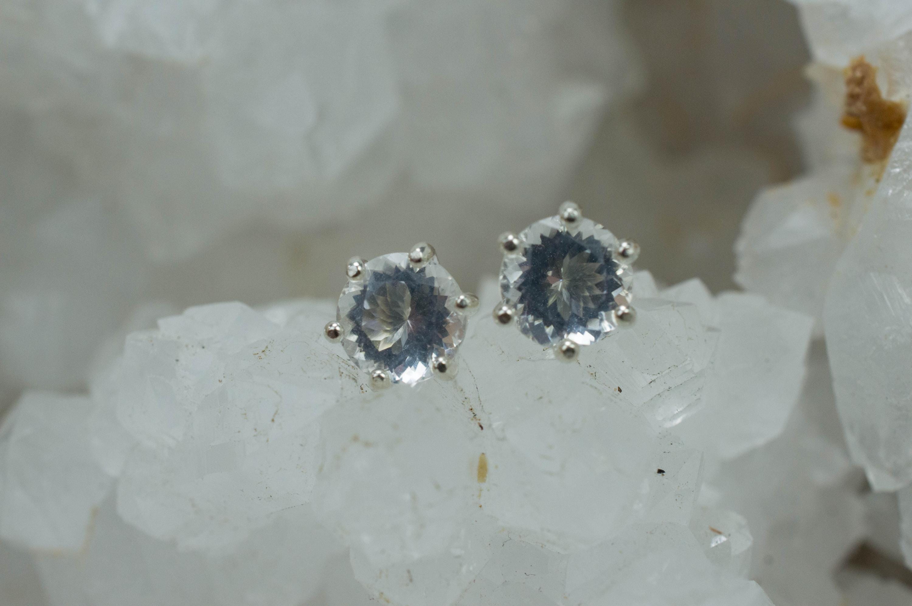 Moon Quartz Earrings, Genuine Untreated Brazilian Quartz; 1.535cts - Mark Oliver Gems