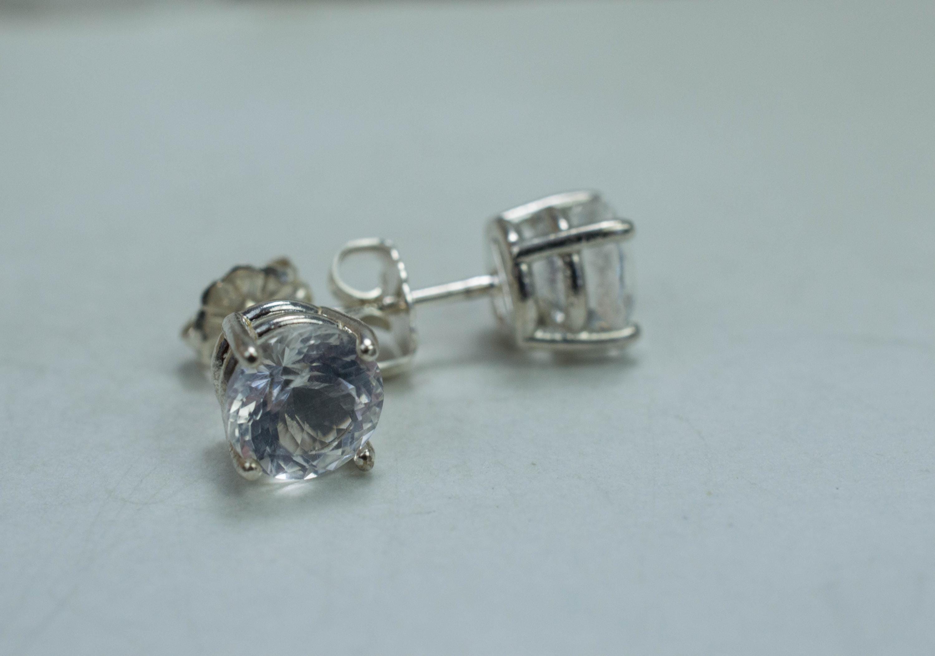 Moon Quartz Earrings, Genuine Untreated Brazilian Quartz; 2.550cts - Mark Oliver Gems