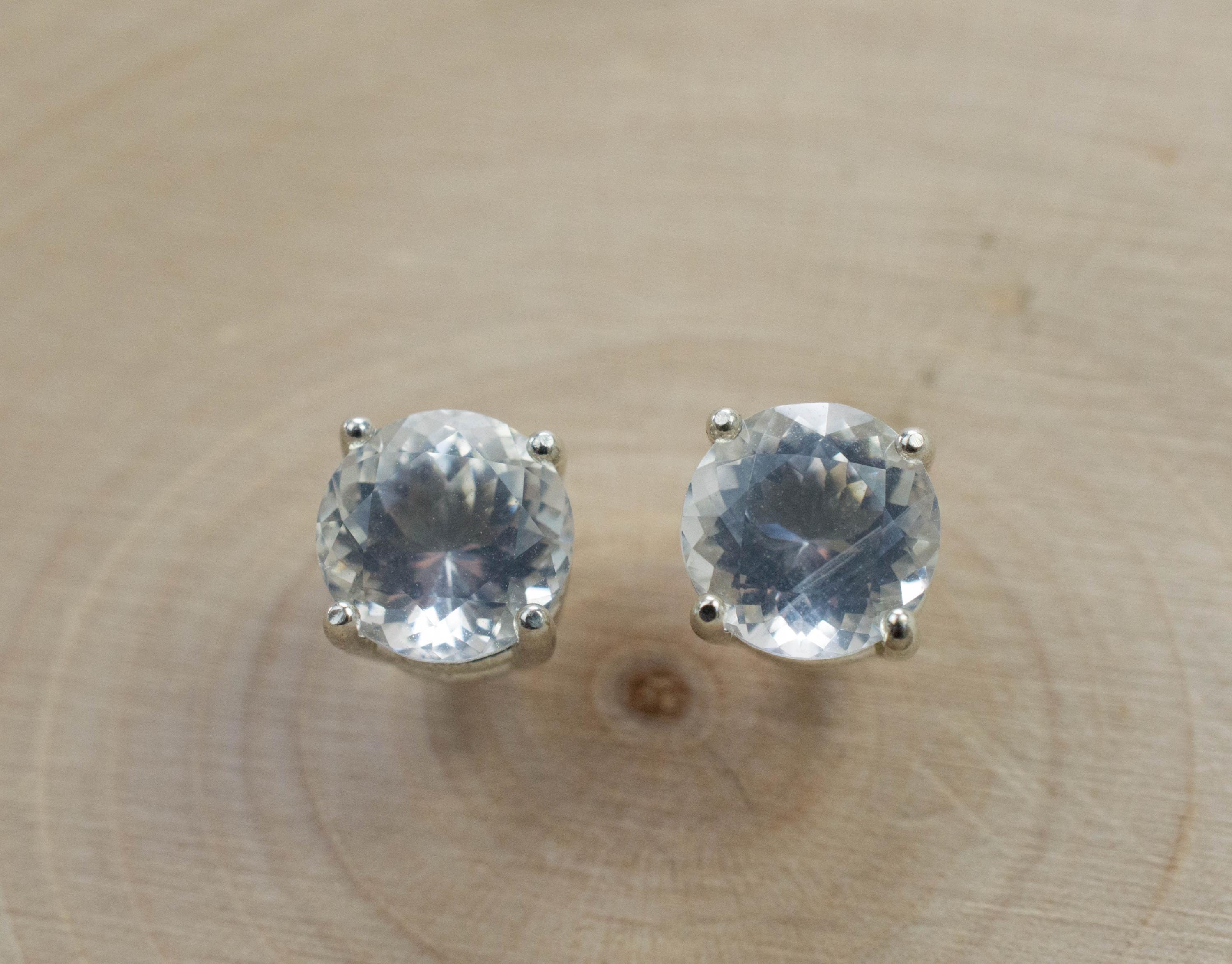 Moon Quartz Earrings, Genuine Untreated Brazilian Quartz; 2.550cts - Mark Oliver Gems