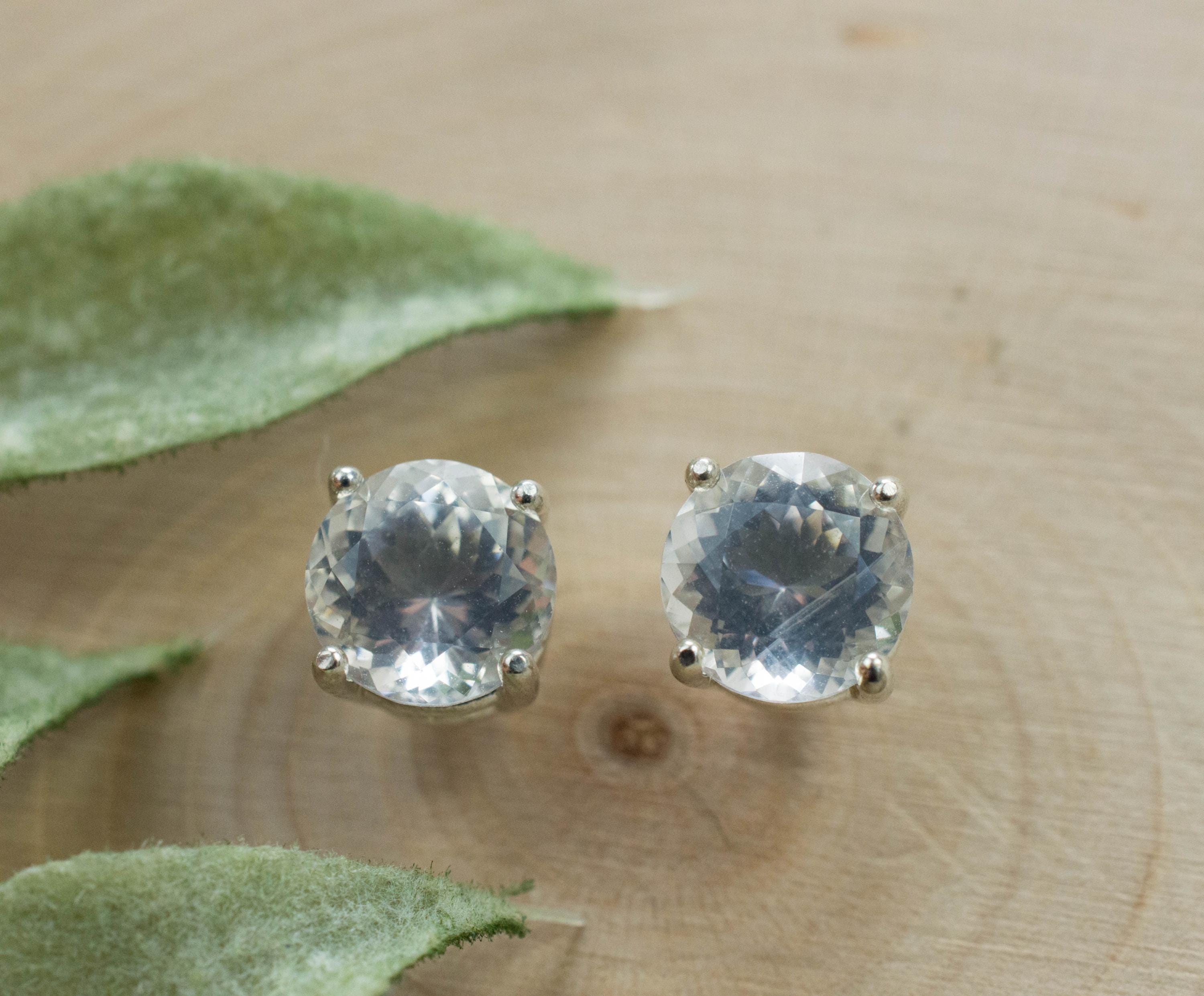 Moon Quartz Earrings, Genuine Untreated Brazilian Quartz; 2.550cts - Mark Oliver Gems