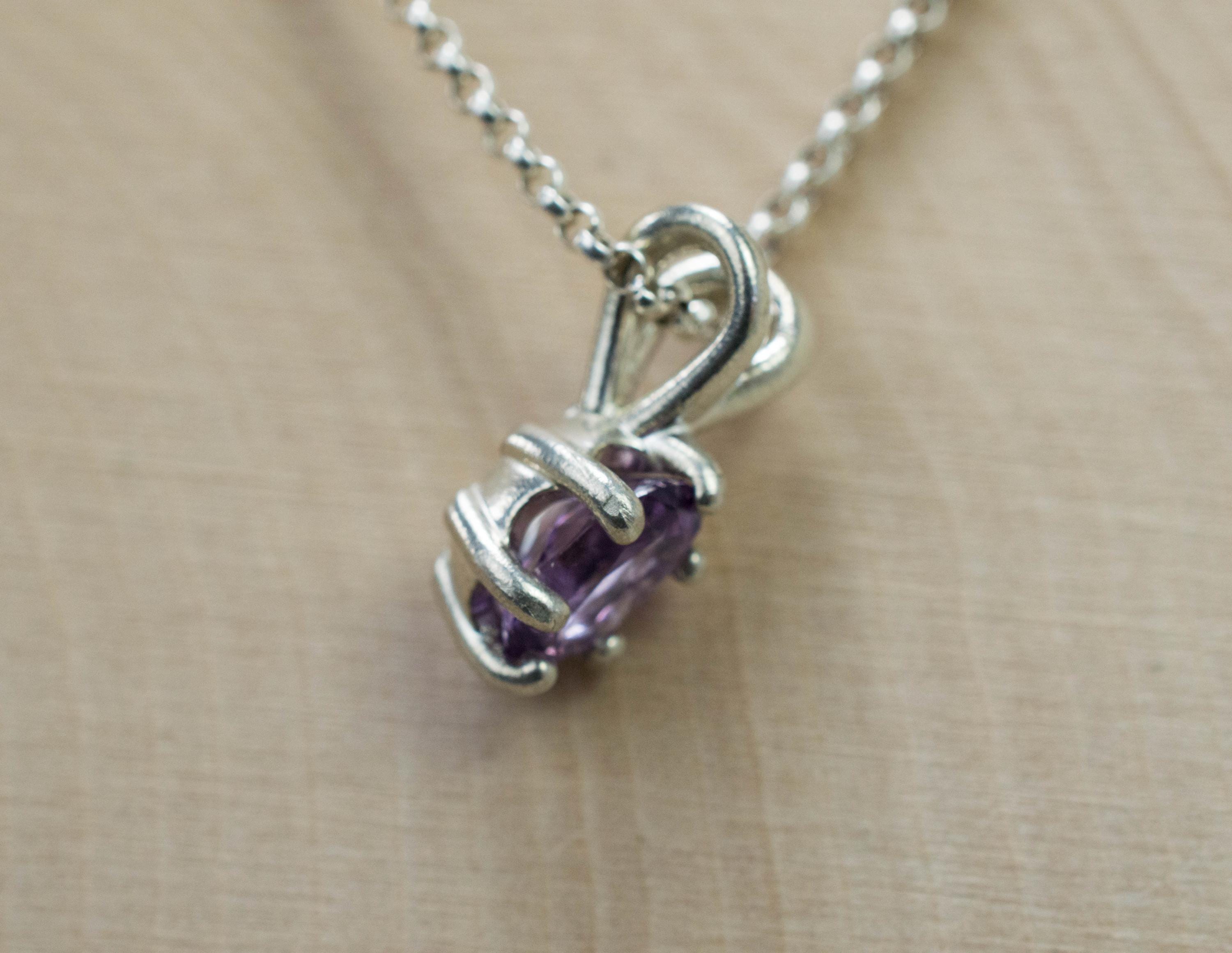 Purple Spinel Pendant; Natural Untreated Vietnam Lavender Spinel; 0.715cts - Mark Oliver Gems