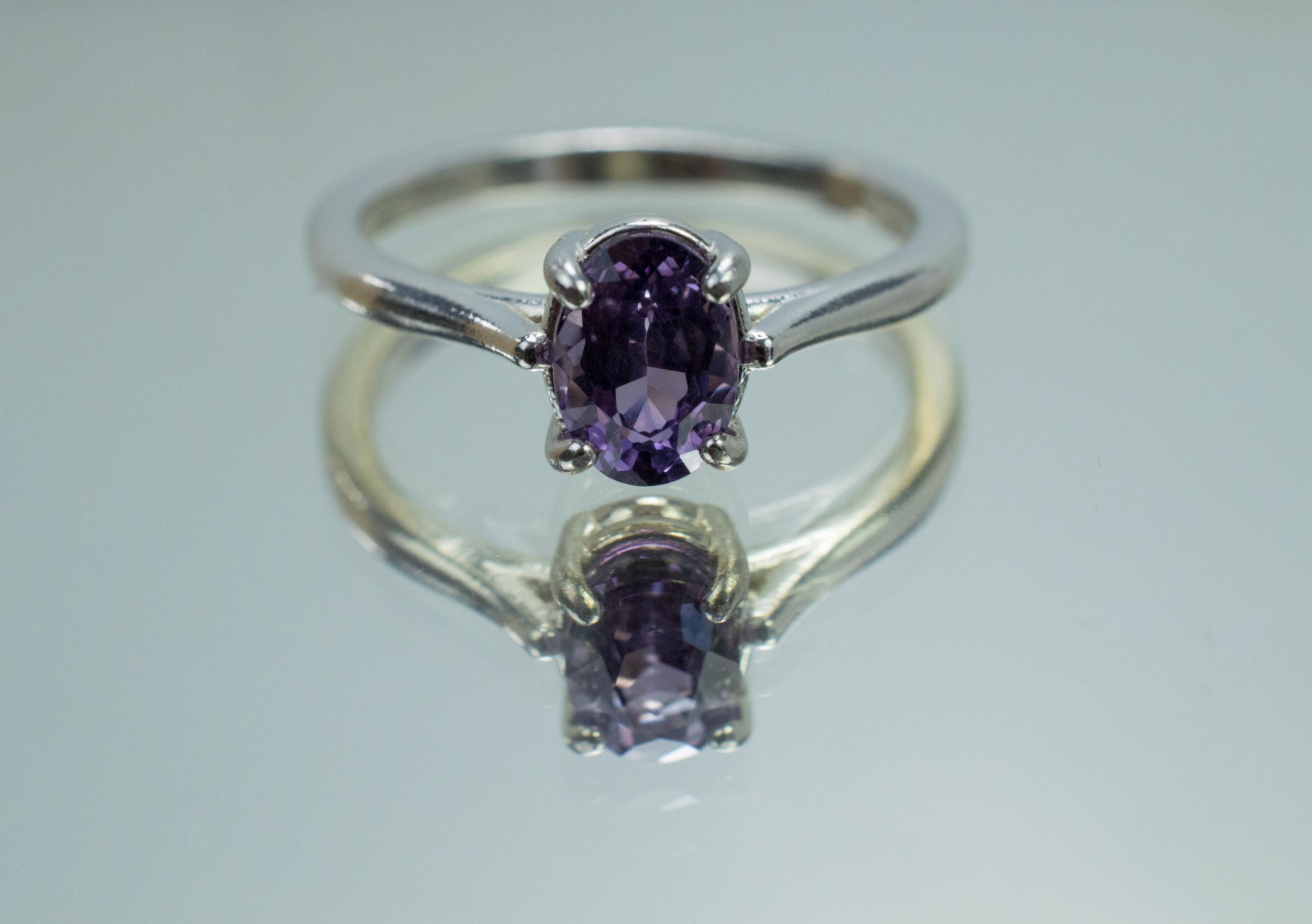 Purple Spinel Ring; Genuine Untreated Sri Lanka Spinel; 1.170cts - Mark Oliver Gems