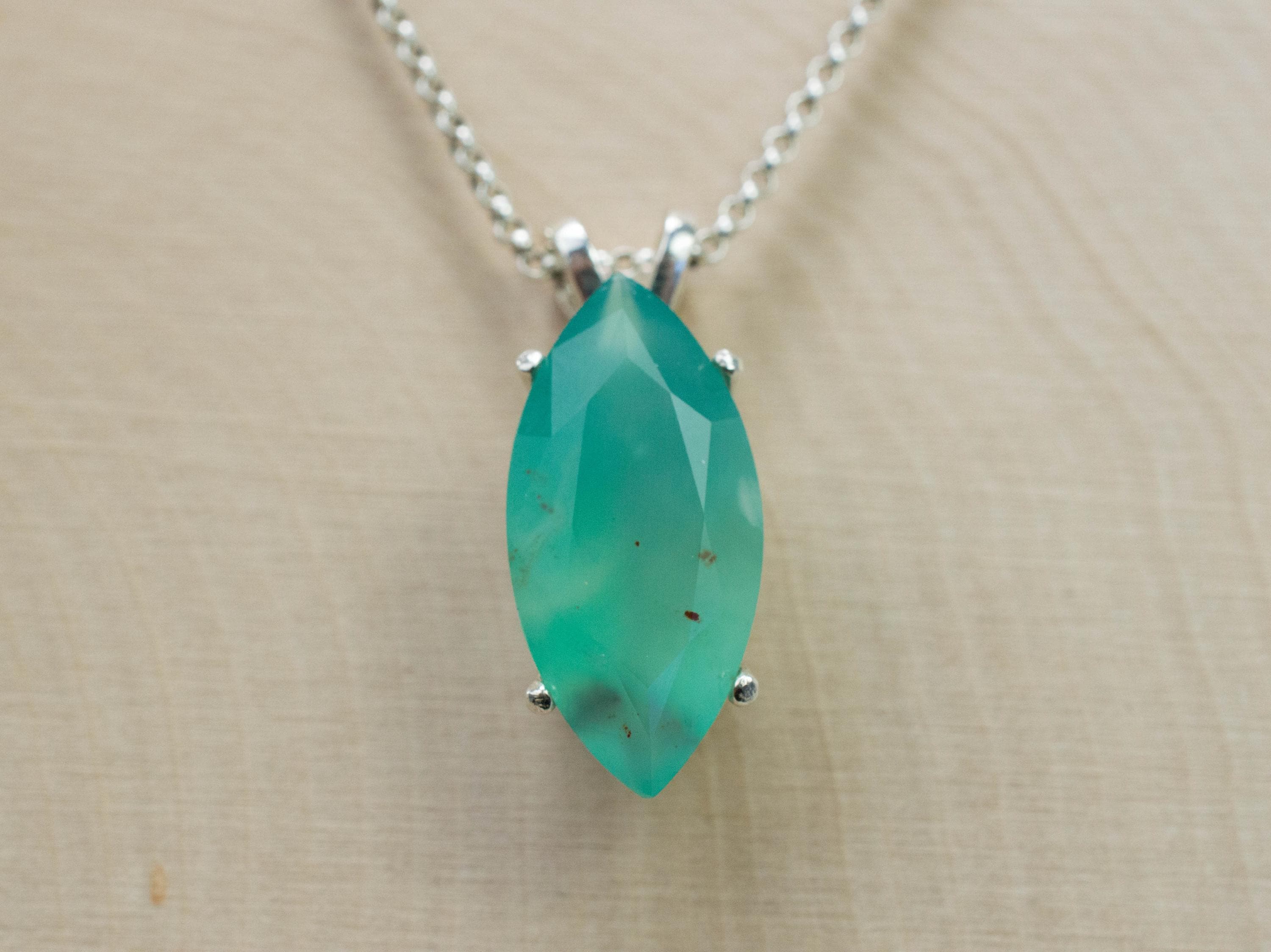 Aquaprase Pendant; Genuine Untreated African Aquaprase™; 7.475cts - Mark Oliver Gems