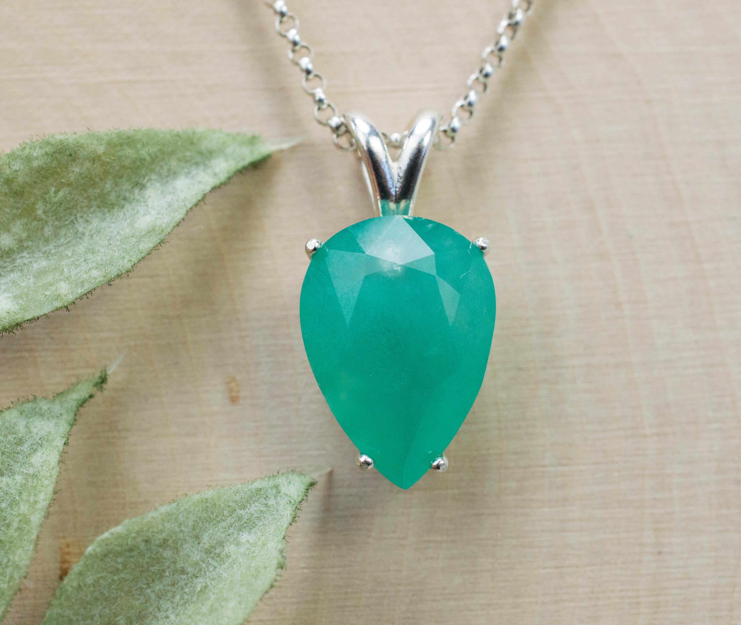 Aquaprase Pendant; Genuine Untreated African Aquaprase™; 6.350cts - Mark Oliver Gems